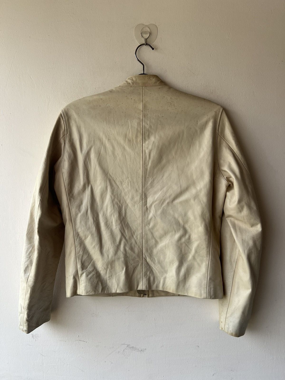 Leather VTG Max Fritz Japan Dirty Patina Cow Leather Racer Jacket Size US M / EU 48-50 / 2 - 3 Thumbnail
