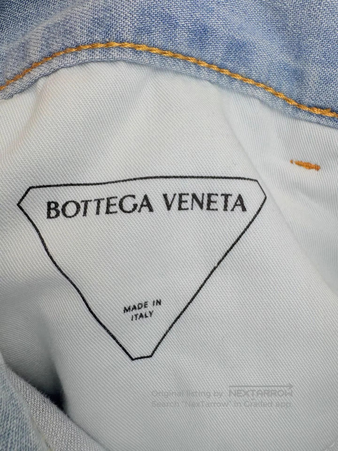 Bottega Veneta Blue Denim Wide-Leg Pants Size 38. Size US 38 / EU 54 - 4 Thumbnail