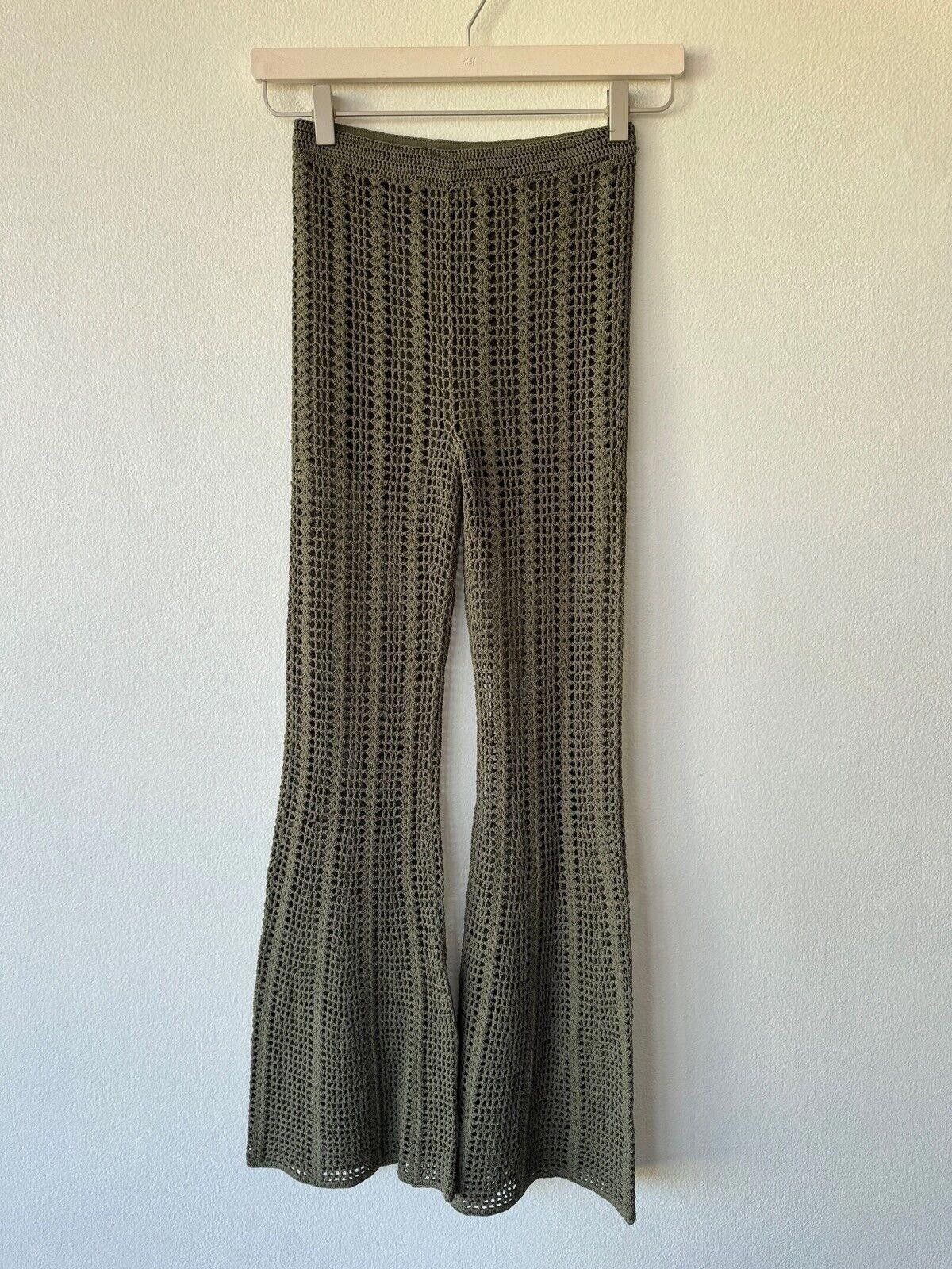Dion Lee New dion lee knit pinnacle crochet pant extra small xs moss Size 26" / US 2 / IT 38 - 2 Thumbnail