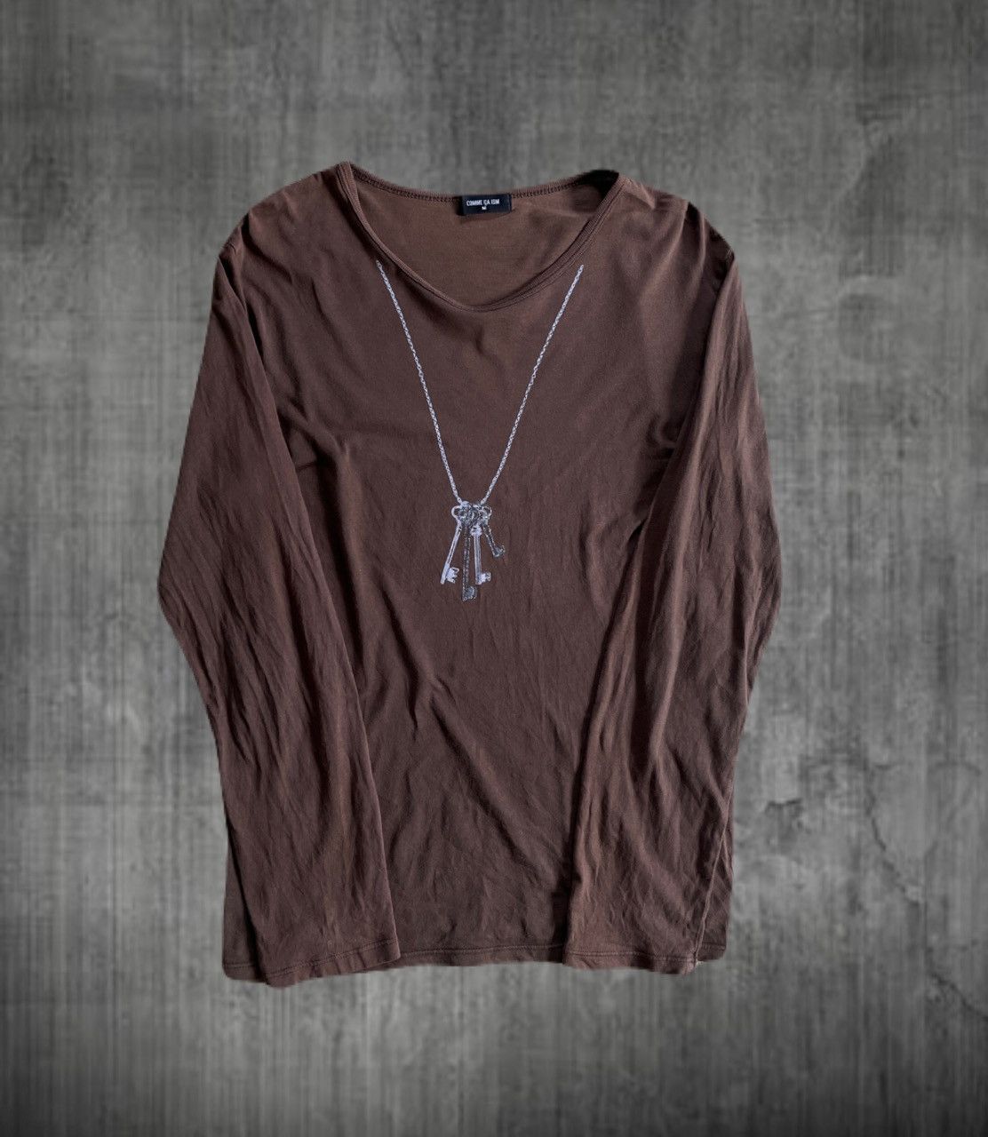 If Six Was Nine 2000s Japanese archive Vkei Key Necklace Long Sleeve Tee Size US S / EU 44-46 / 1 - 1 Thumbnail
