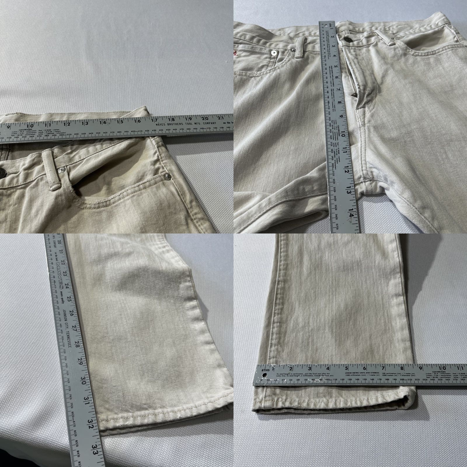 Polo Ralph Lauren VINTAGE Polo Ralph Lauren Jeans 867 Hudson Bone Men’s 34X32 Beige Denim 100% Cotton Straight Jeans Mens Size US S / EU 44-46 / 1 - 8 Thumbnail