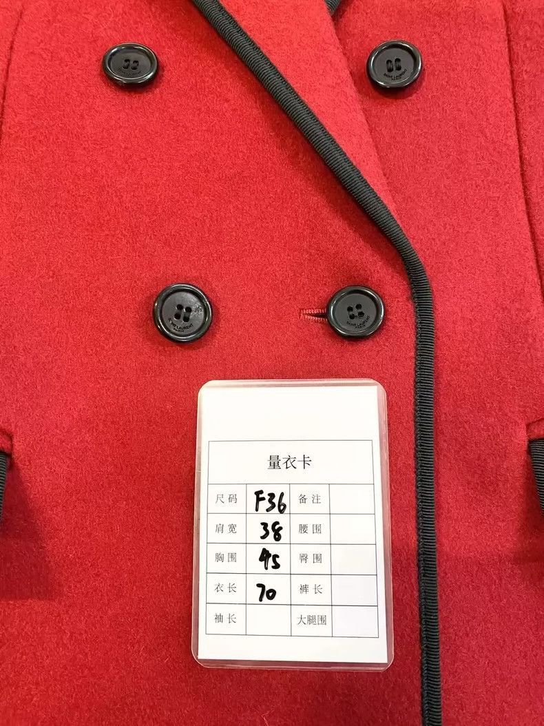 Saint Laurent Paris Saint Laurent Paris Red sword collar suit jacket-2506 Size US S / EU 44-46 / 1 - 7 Thumbnail