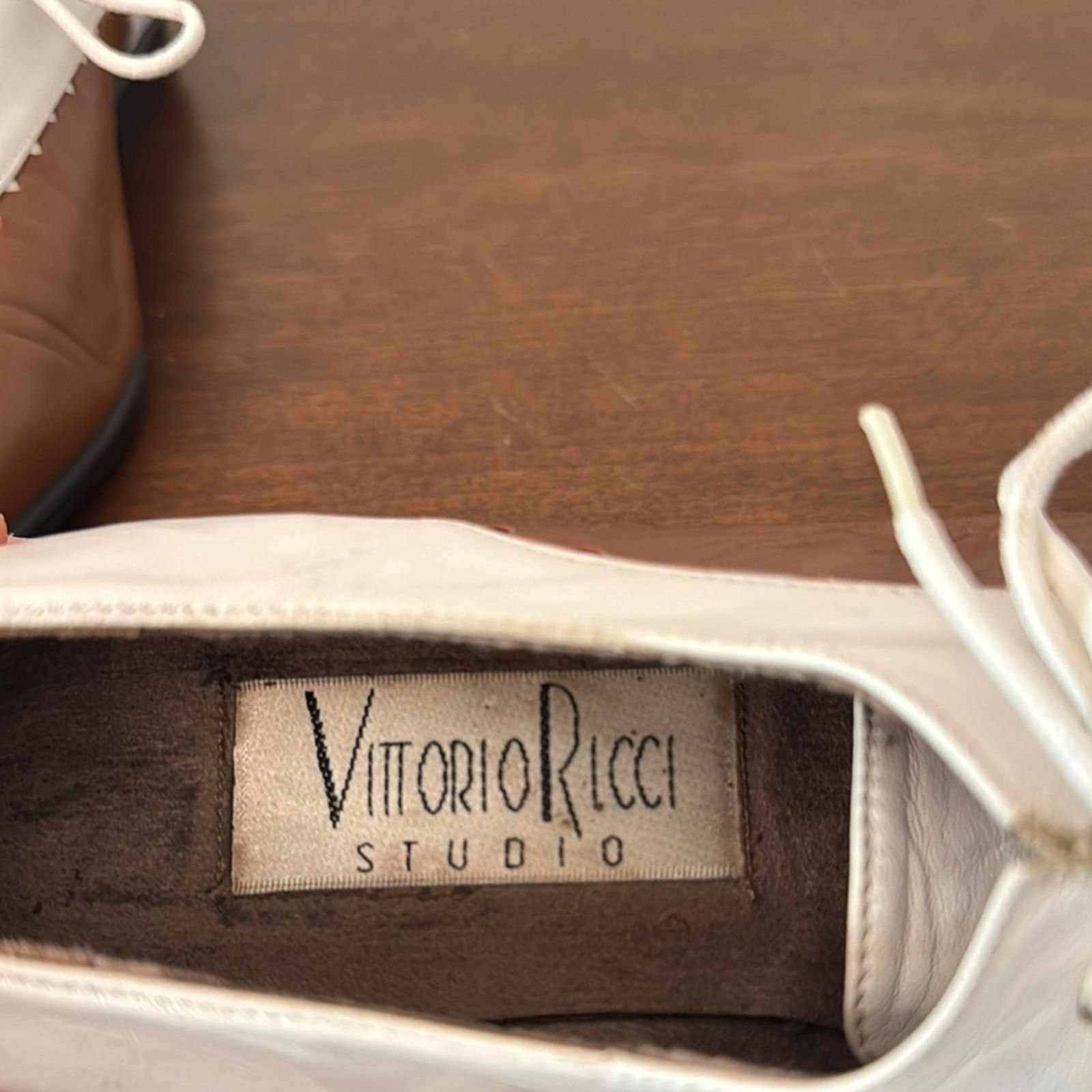 Vintage Vintage 80s Vittorio Ricci Leather Shoes Size 7.5 Size US 7.5 / IT 37.5 - 3 Thumbnail
