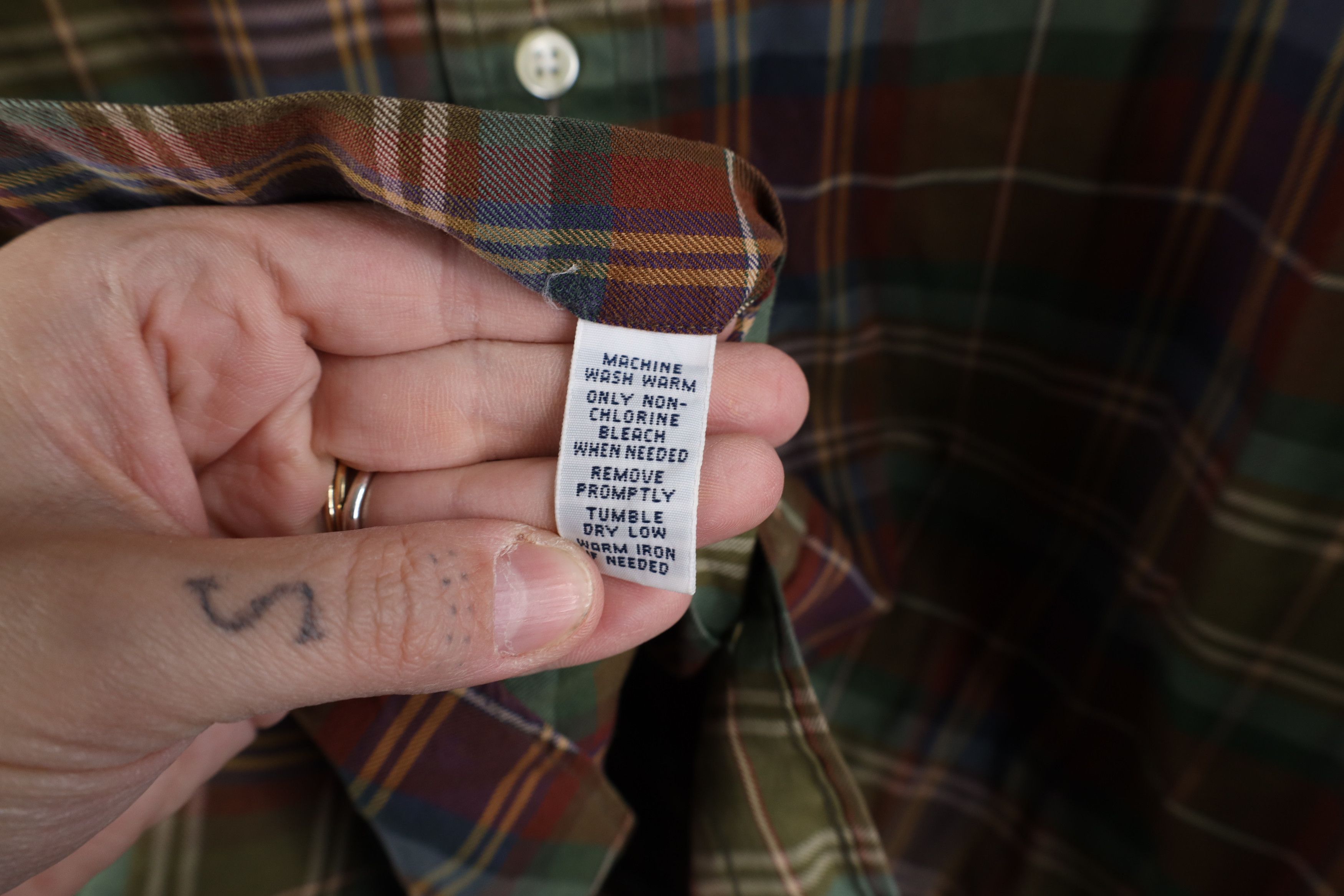 Ralph Lauren × Vintage Vintage 90s Ralph Lauren Collared Button Down Shirt Plaid Size US XL / EU 56 / 4 - 7 Thumbnail
