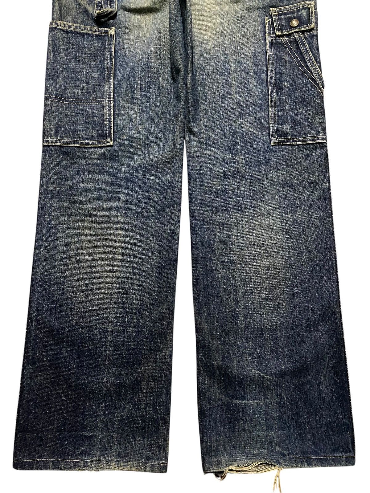 POST ARCHIVE FACTION (PAF) Size 34 Gap Mud Wash Multipocket Distressed Baggy Jeans Size US 34 / EU 50 - 6 Thumbnail