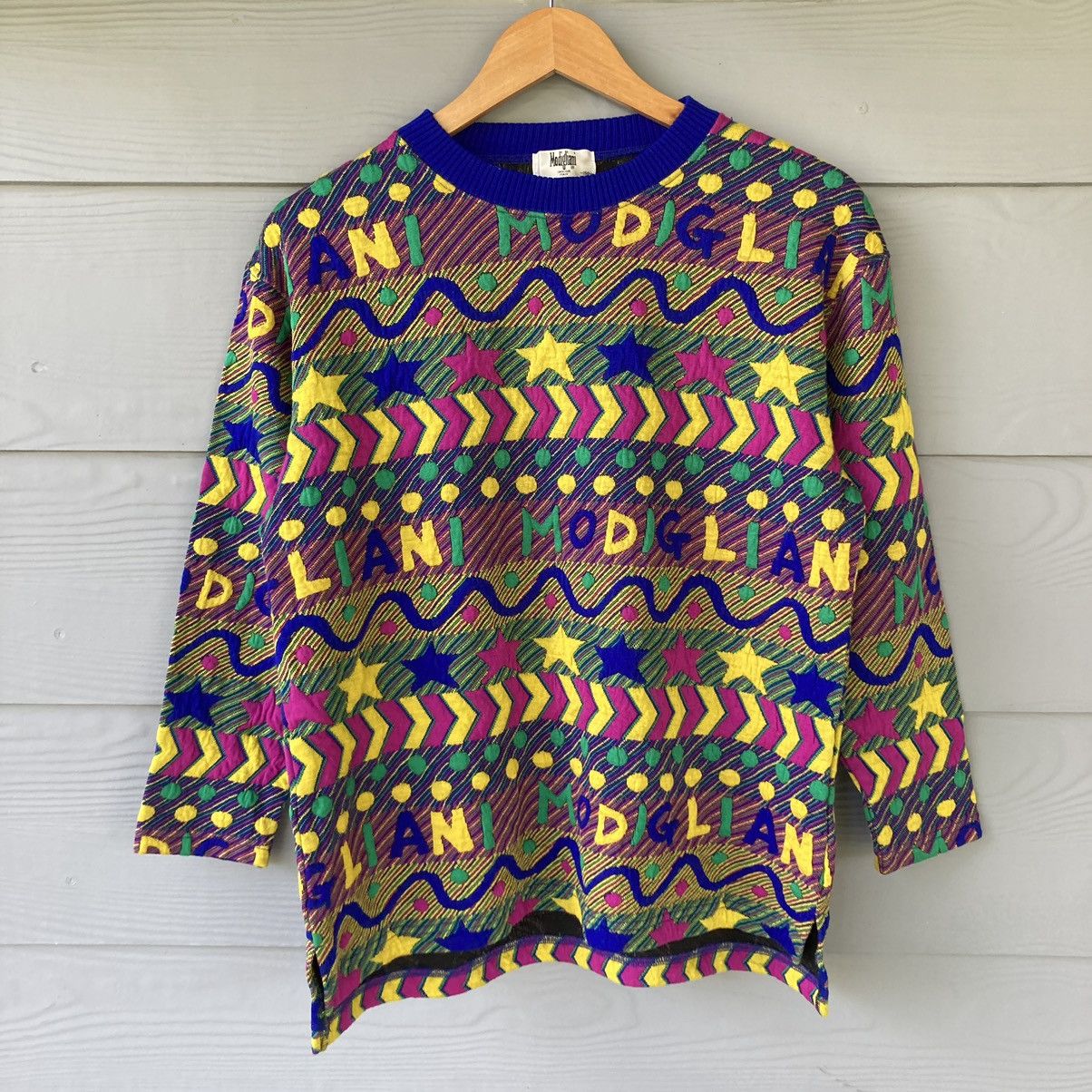 Vintage Vintage Modigliani Multicoloured Jumper Size US S / EU 44-46 / 1 - 1 Thumbnail