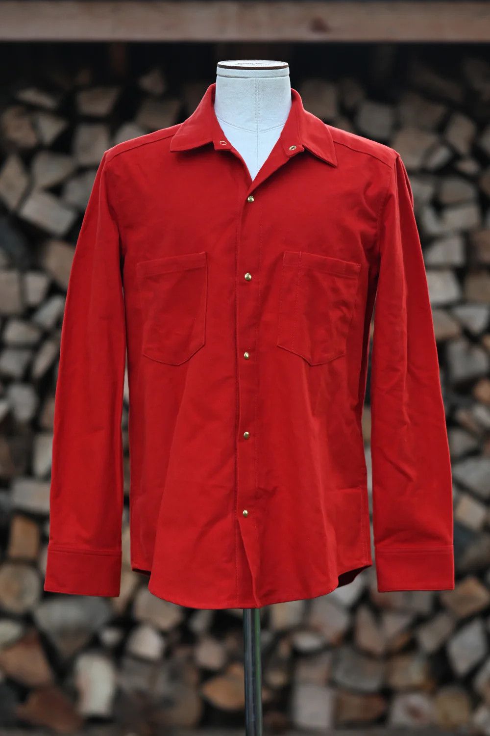Ship John 💚 Ship John Jerry Shirt Heirloom Red Moleskin Medium NEW Size US M / EU 48-50 / 2 - 1 Thumbnail