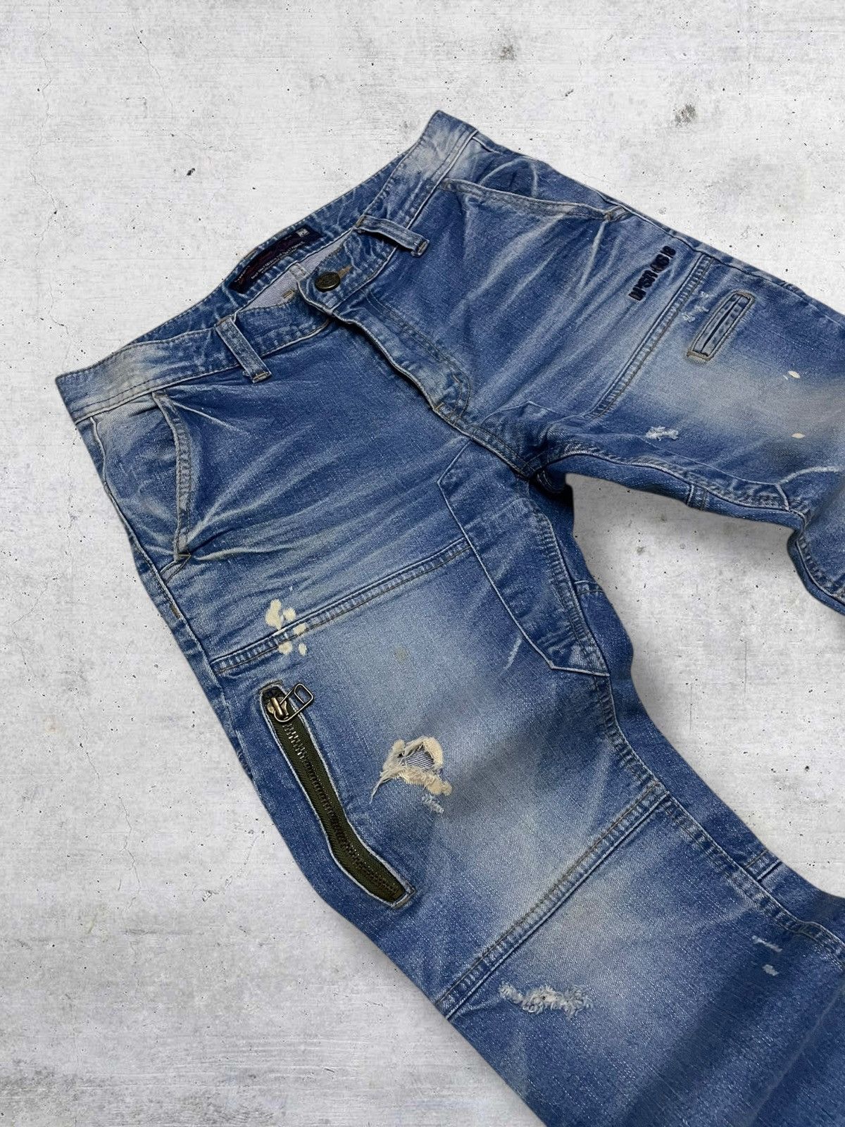 Japanese Brand VINTAGE JAPAN DESIGNER CRAFTED PREMIUM SPLASH OG DENIM Size US 32 / EU 48 - 7 Thumbnail