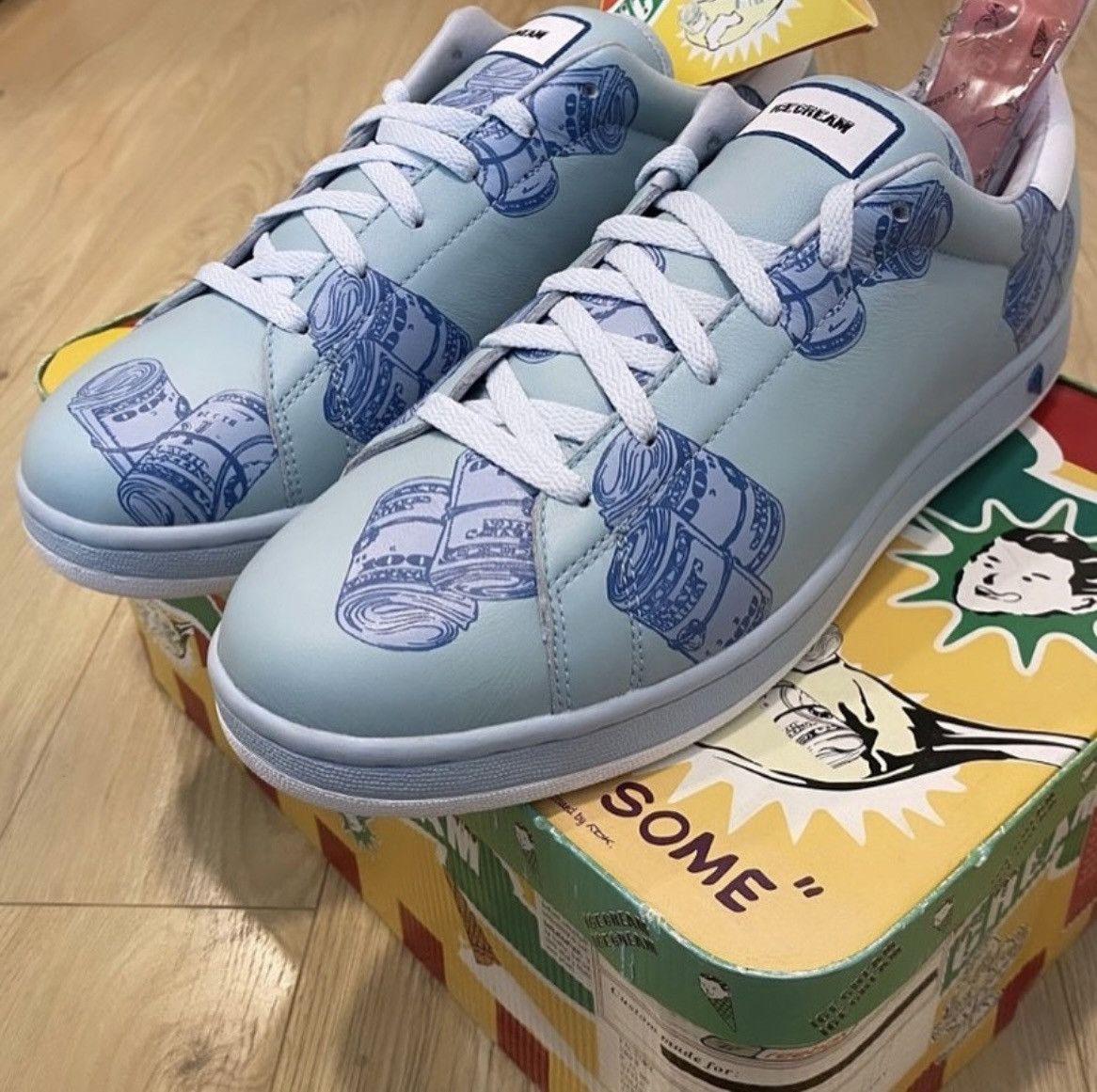 Icecream × Reebok VERY RARE OG REEBOK X BBC/ICE CREAM MONEY ROLL SAMPLE Size US 11.5 / EU 44-45 - 1 Thumbnail