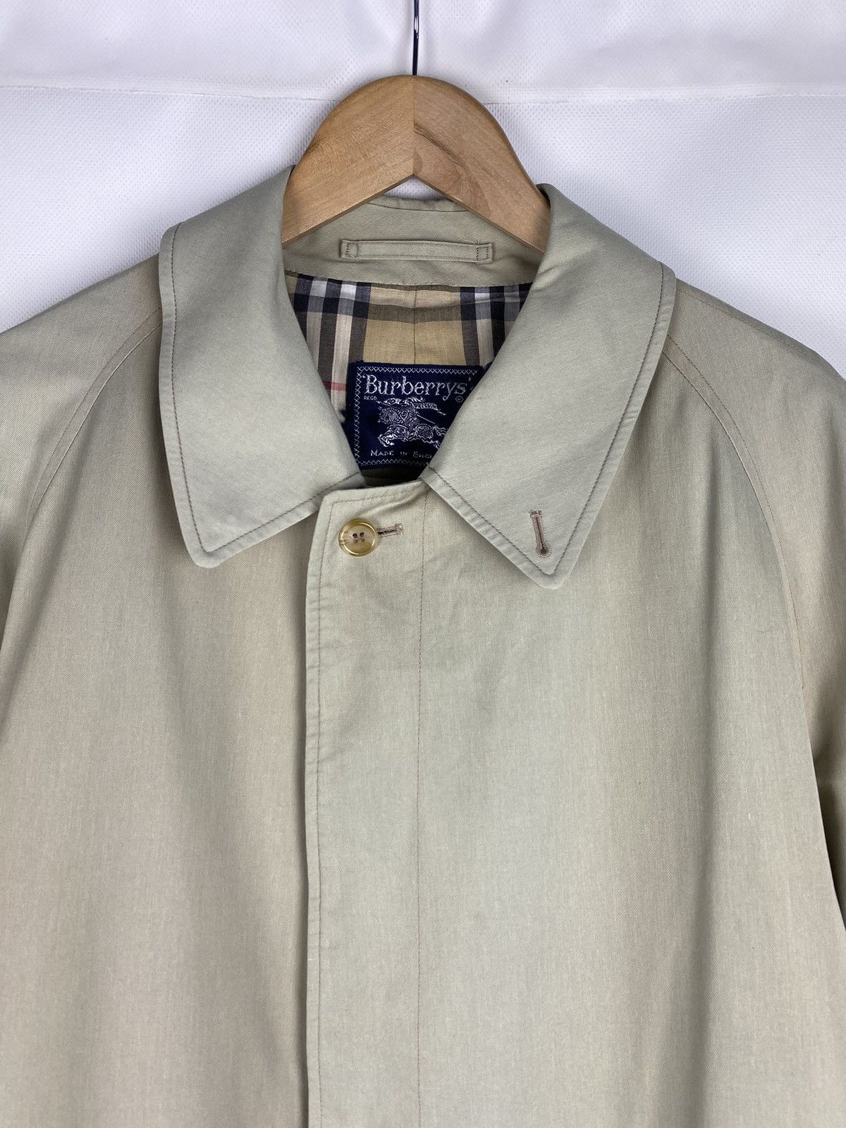Burberry Burberrys vintage nova check lined men’s trench coat jacket Size US XXL / EU 58 / 5 - 11 Thumbnail