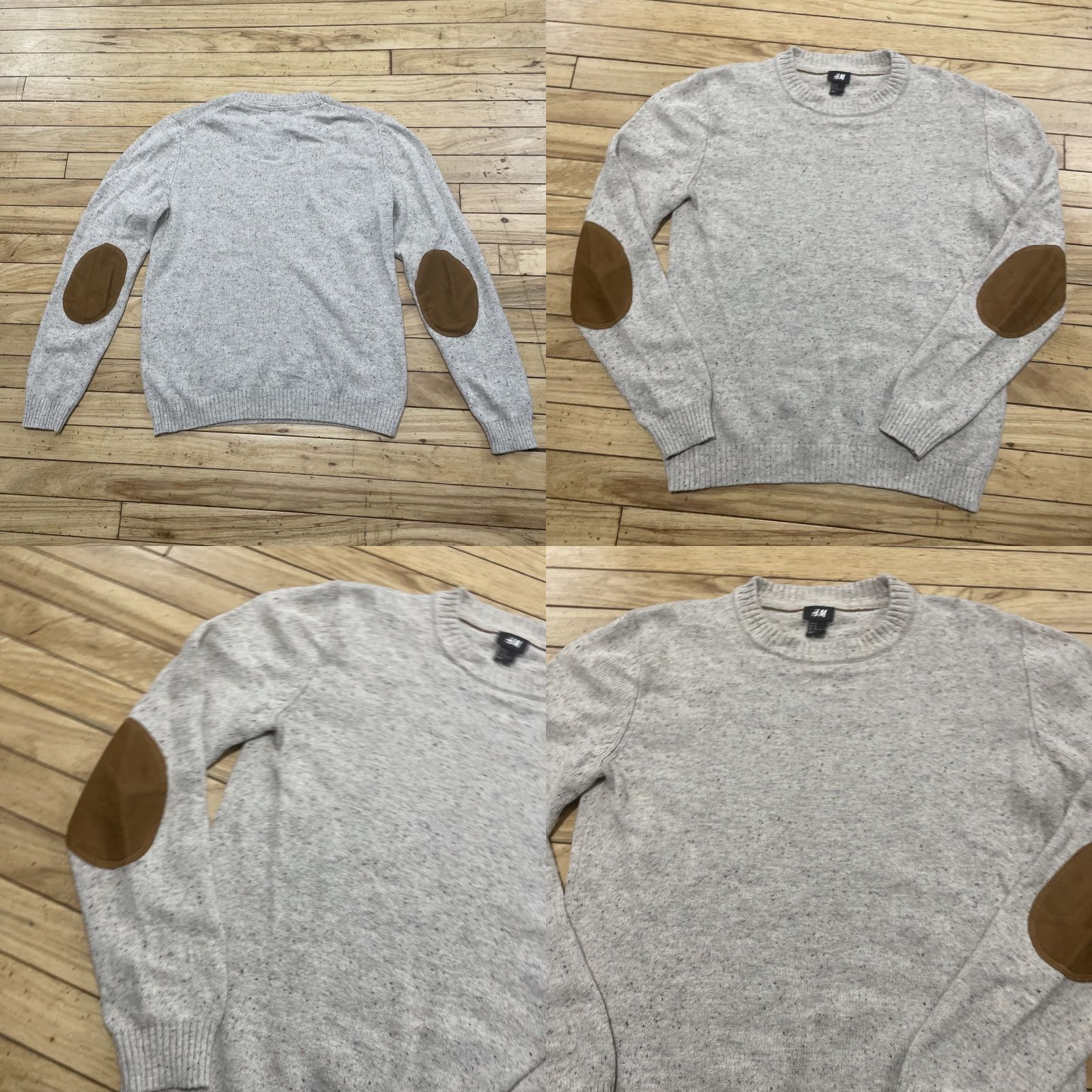 H&M H&M wool sweater Men M Elbow Patches Beige Cream Western capsule Knit Sweater Regular Size M Mens Pullover Casual Fall/Winter Size US M / EU 48-50 / 2 - 9 Thumbnail