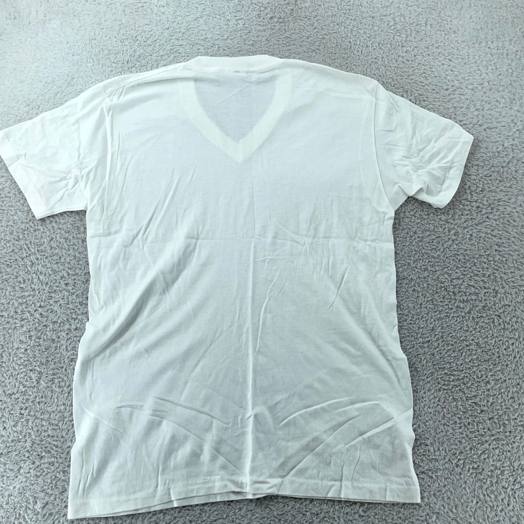 Sears VINTAGE Sears Golden Comfort Shirt M White Cotton Jersey Undershirt Sanfor Knit Tee Mens Exc. Preshrunk Blank White V-Neck Size US M / EU 48-50 / 2 - 4 Thumbnail