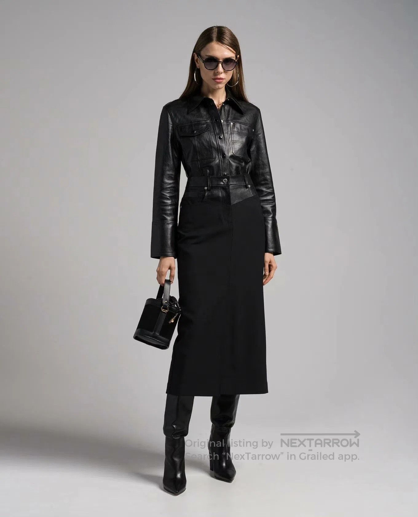 Helmut Lang Helmut Lang FW23 Sheep Leather Shirt Jacket. Size M / US 6-8 / IT 42-44 - 1 Thumbnail