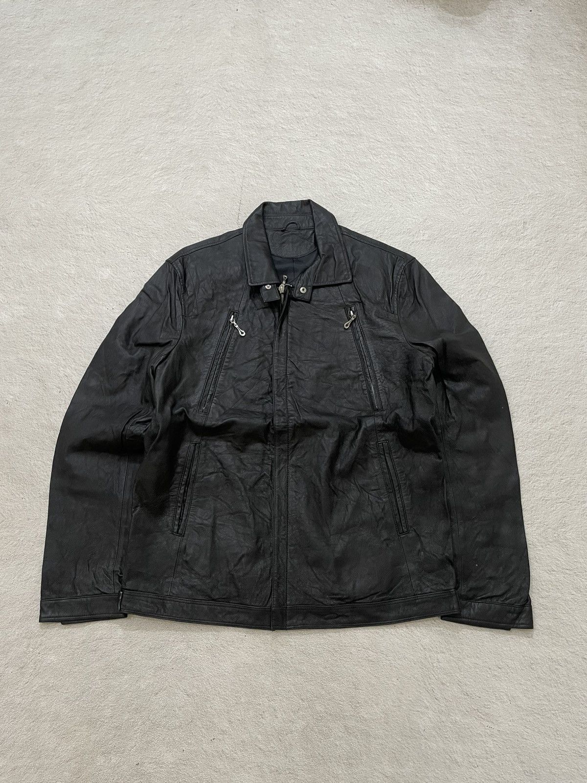14th Addiction 2000s Japanese Black Leather Jacket Multi Pocket If6was9 LGB Size US L / EU 52-54 / 3 - 1 Thumbnail
