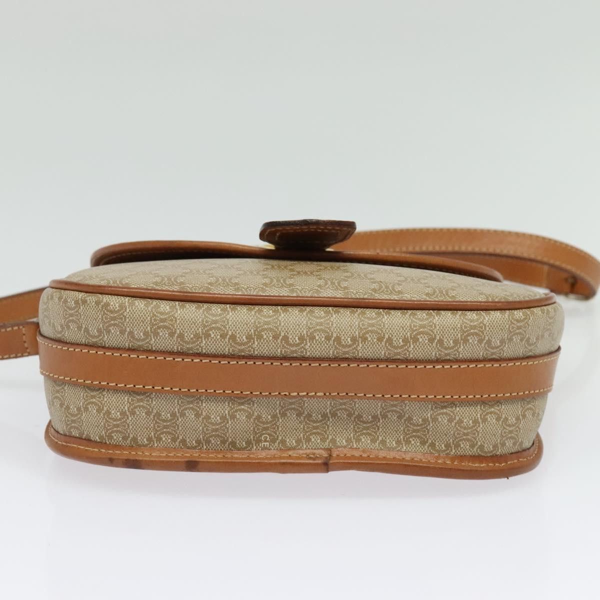Celine CELINE Macadam Canvas Shoulder Bag Pvc Beige Gold Size ONE SIZE - 9 Thumbnail