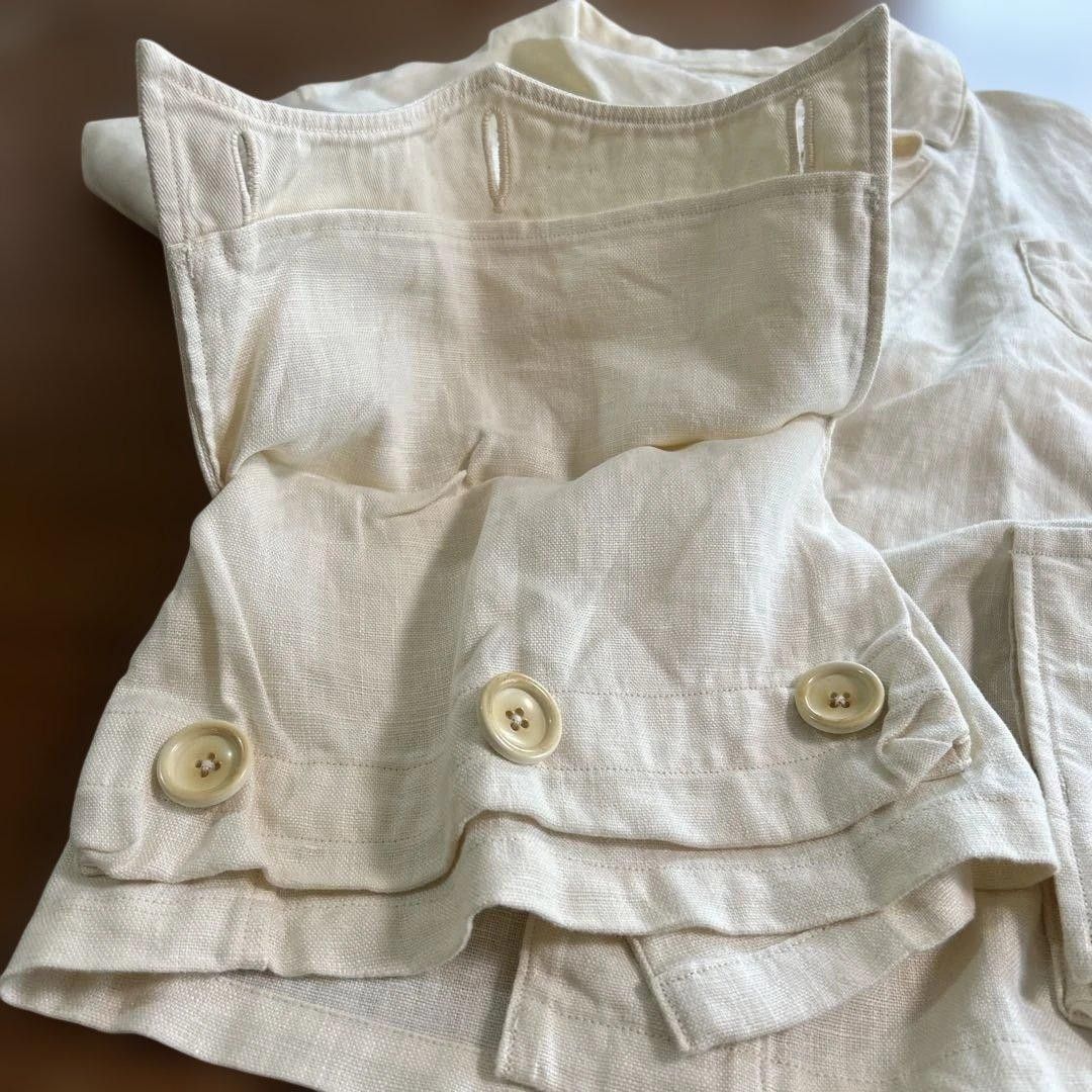 Kapital KAPITAL Linen Blazer White Size 34S - 9 Thumbnail