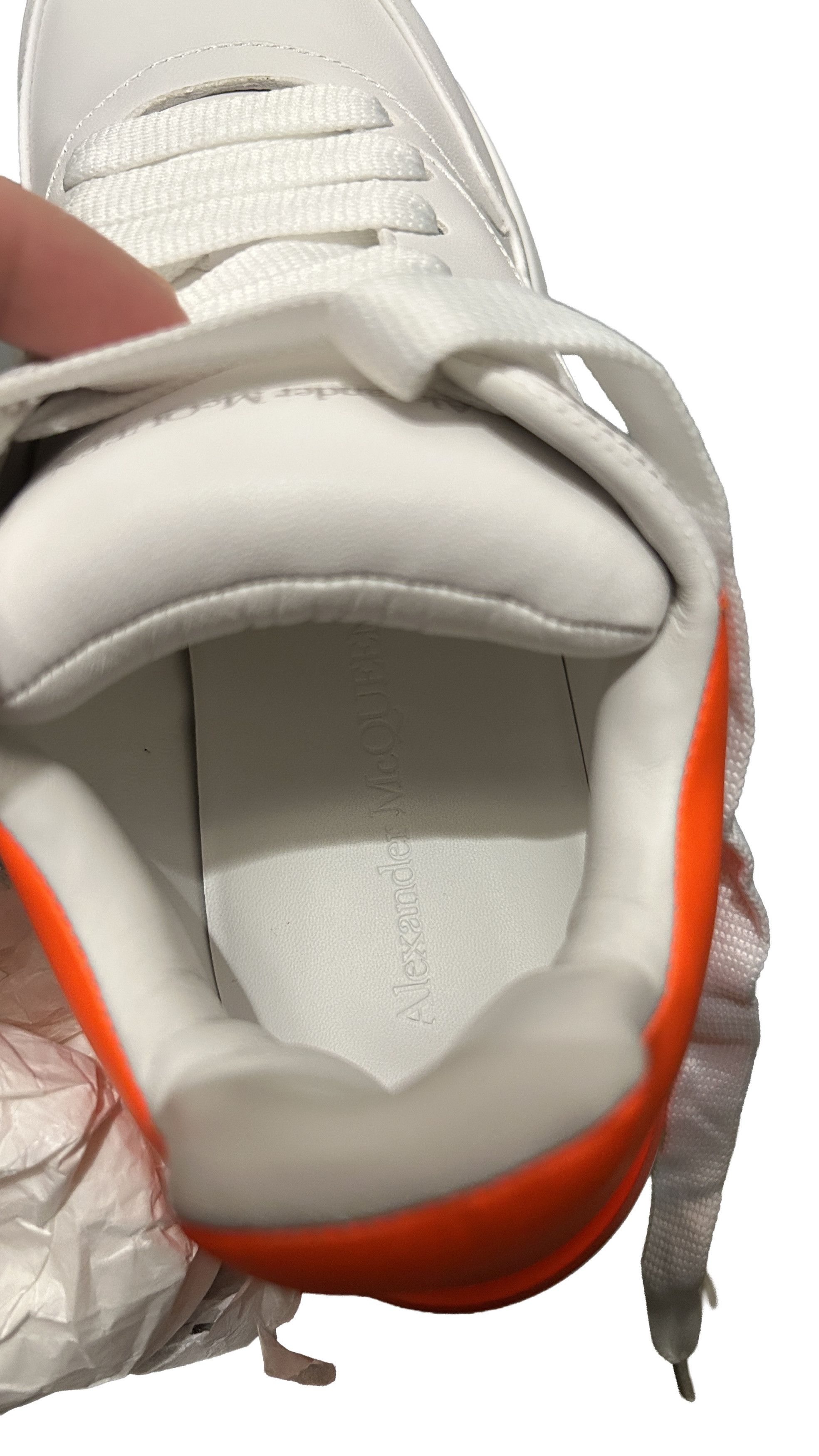 Alexander McQueen Alexander McQueen Oversized Sneakers White Orange Platform Size US 6 / EU 39 - 6 Thumbnail