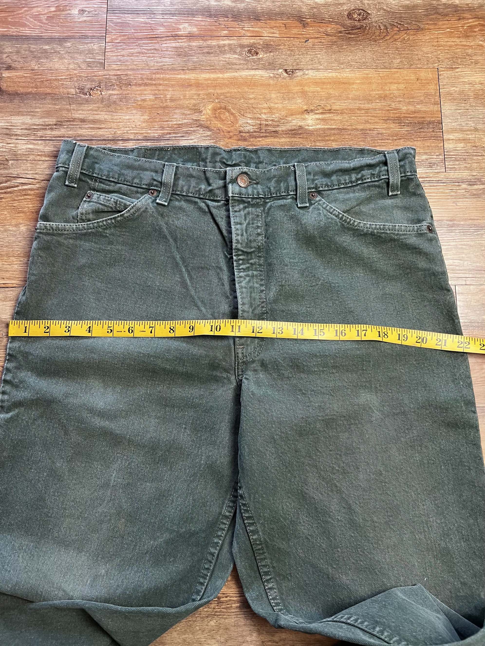 Levi's Vintage Clothing Vintage 1990's Levi's 550 Green Tapered Leg Orange Tab Jeans Size US 38 / EU 54 - 6 Thumbnail