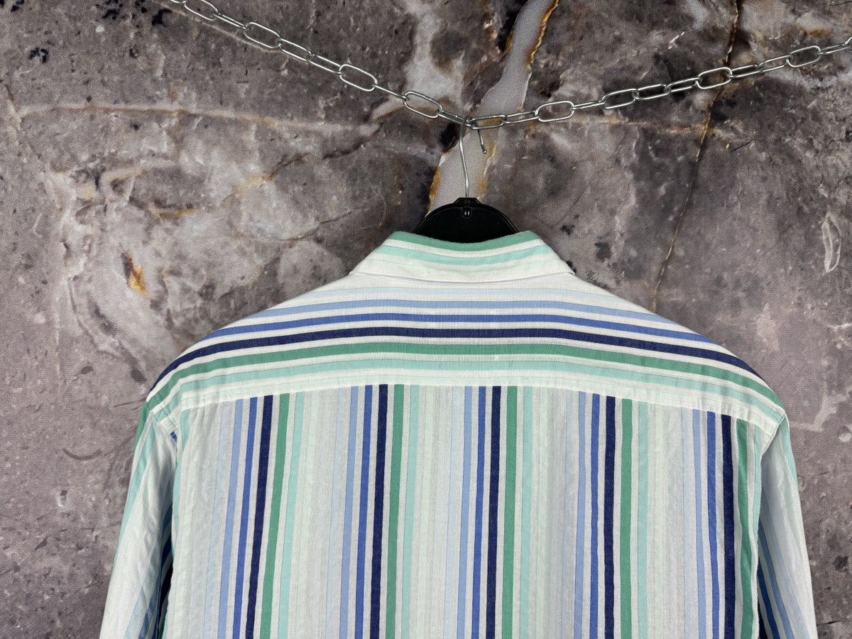 Yves Saint Laurent Yves Saint Laurent Striped Long Sleeve Shirt Button Up SizeL Size US L / EU 52-54 / 3 - 13 Thumbnail