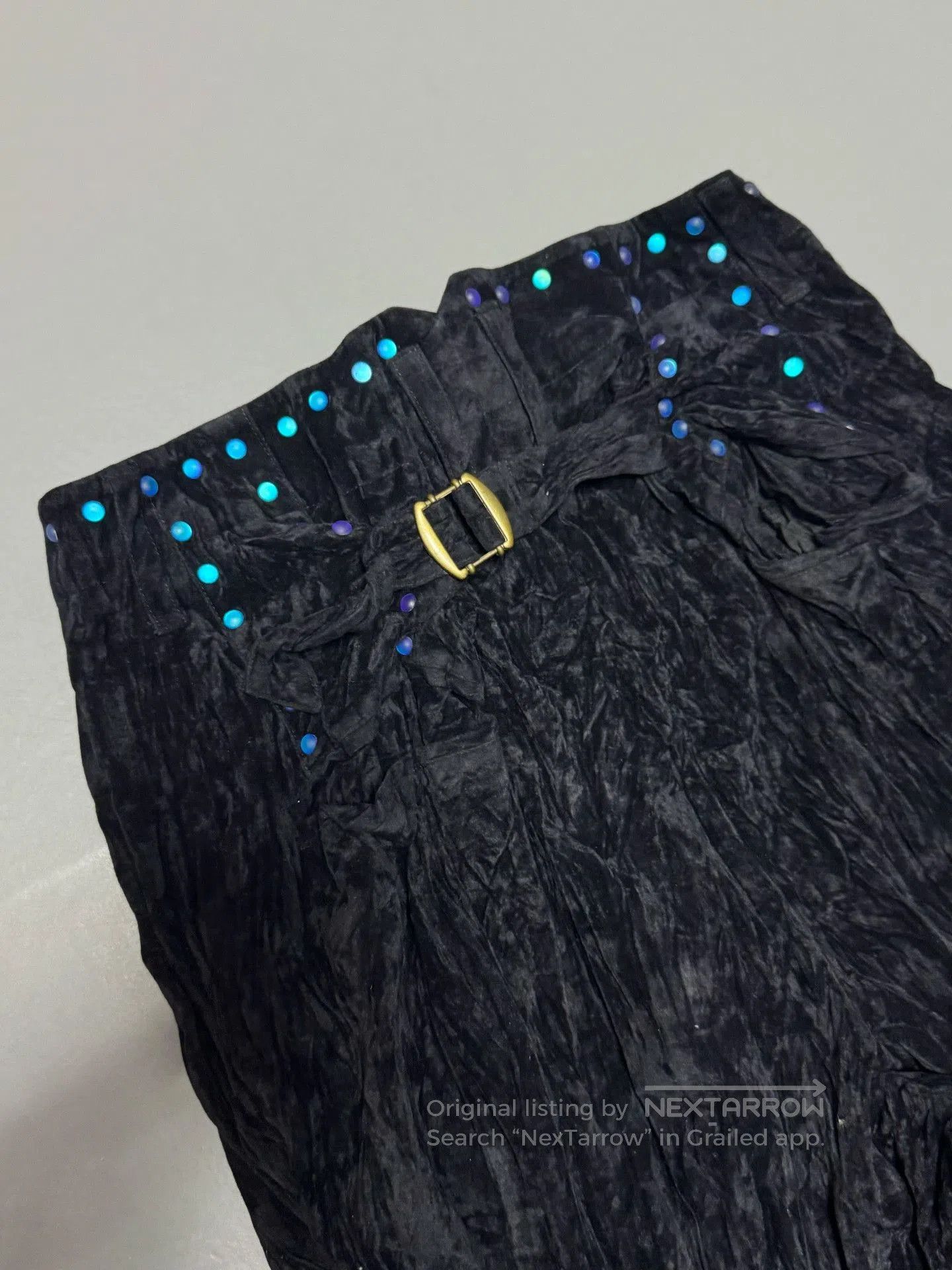 Issey Miyake Issey Miyake 1980s Sample Velvet Pearl Pants. Size 31" - 2 Thumbnail