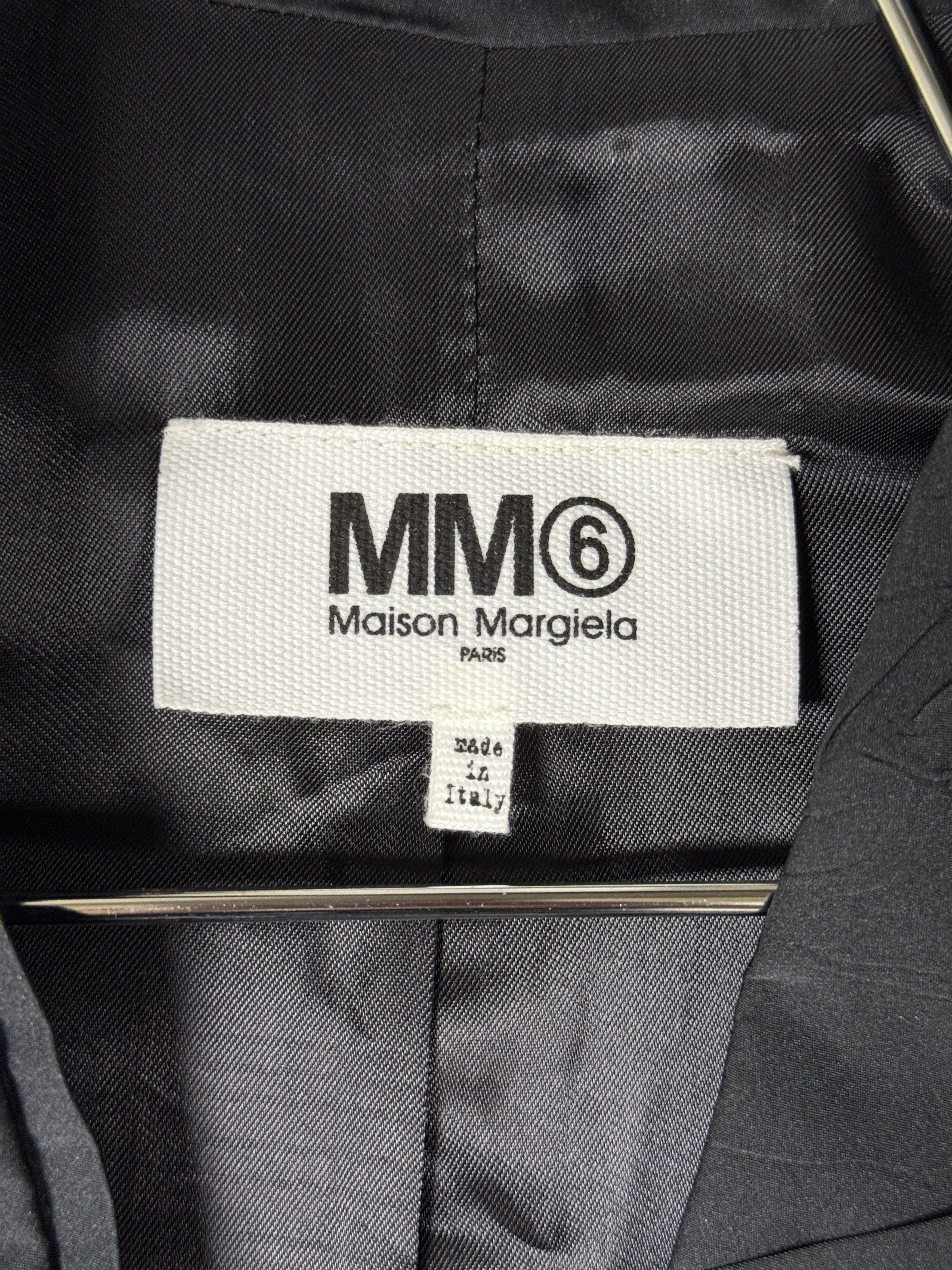 Maison Margiela $1200 MM6 Maison Margiela Crinkled Single Button Blazer Size XS / US 0-2 / IT 36-38 - 7 Thumbnail