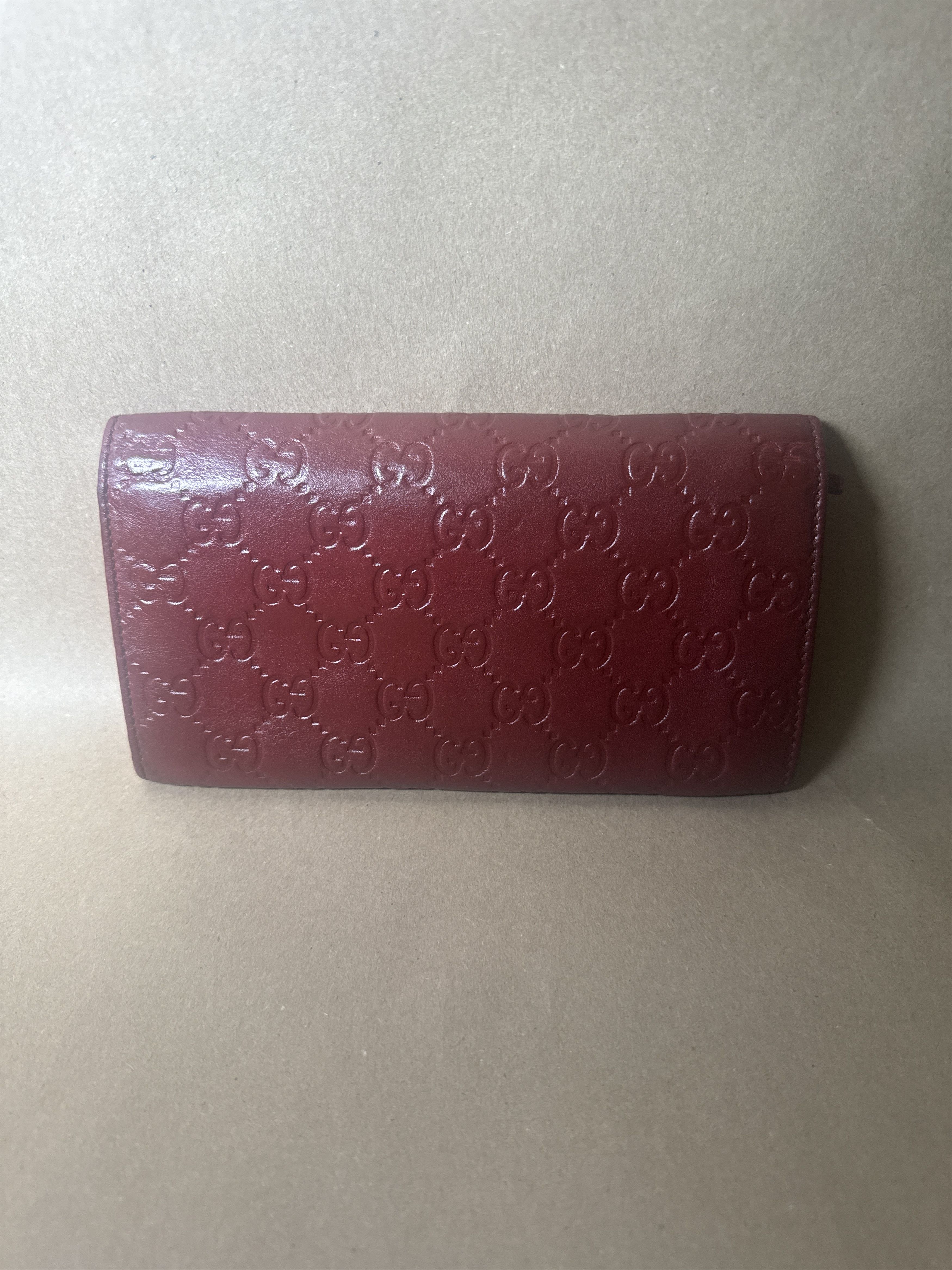 Gucci Pre-Owned GUCCI GG Shima Line Wallet Flap Long Leather in R Size ONE SIZE - 9 Thumbnail