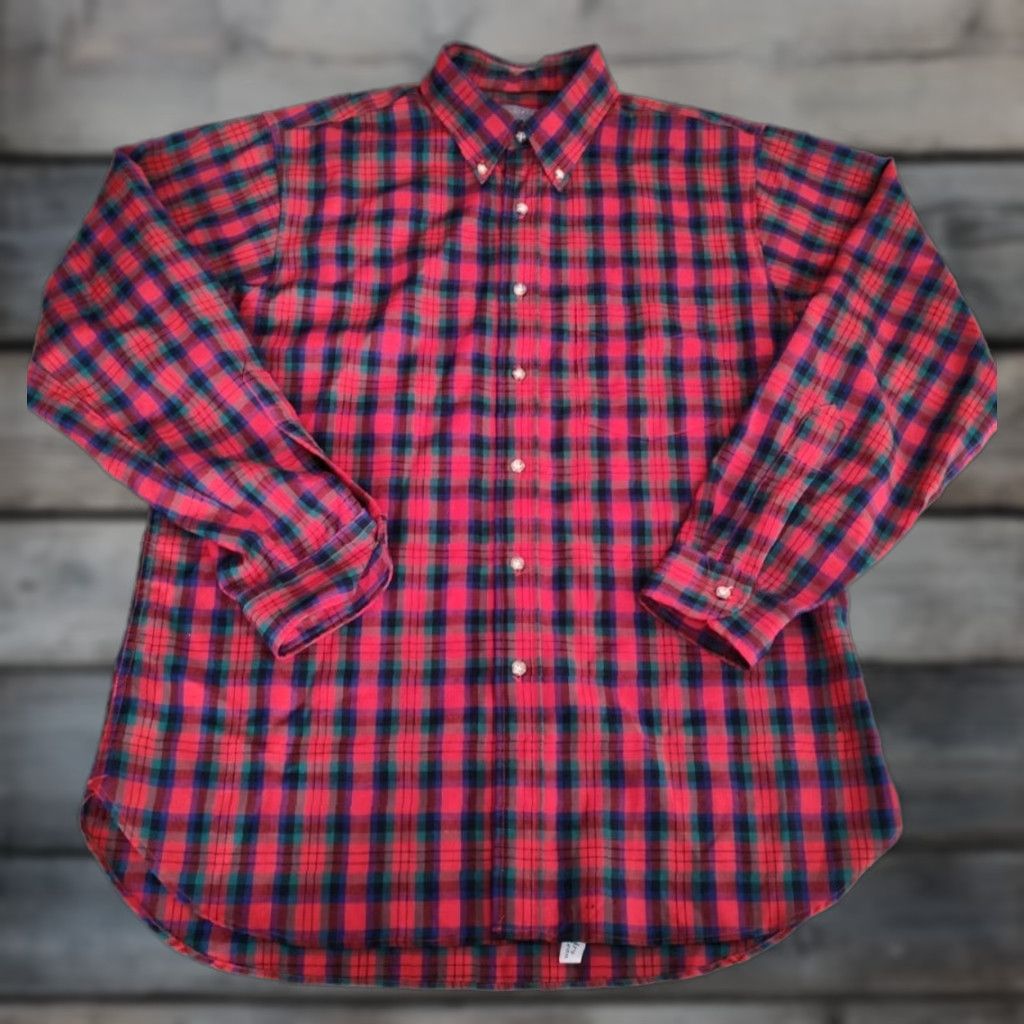 Pendleton VINTAGE Pendleton Men's Flannel Shirt L Long Sleeve Plaid Wool Tartan 90s Casual Outdoors Size US L / EU 52-54 / 3 - 1 Thumbnail