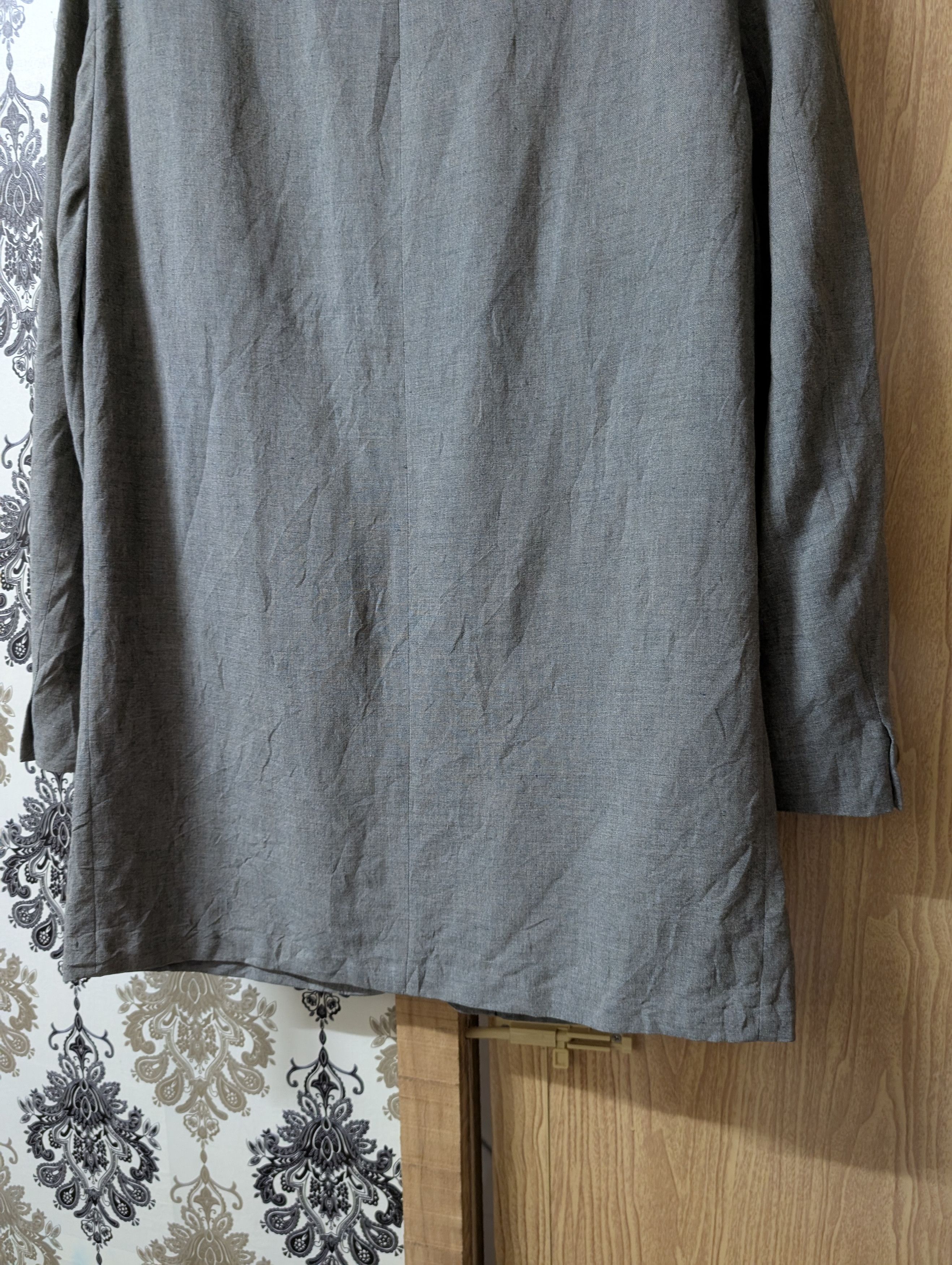 Adolfo Dominguez Vintage Adolfo Dominguez Collarless Linen Rustic Chore Coat Size US S / EU 44-46 / 1 - 8 Thumbnail