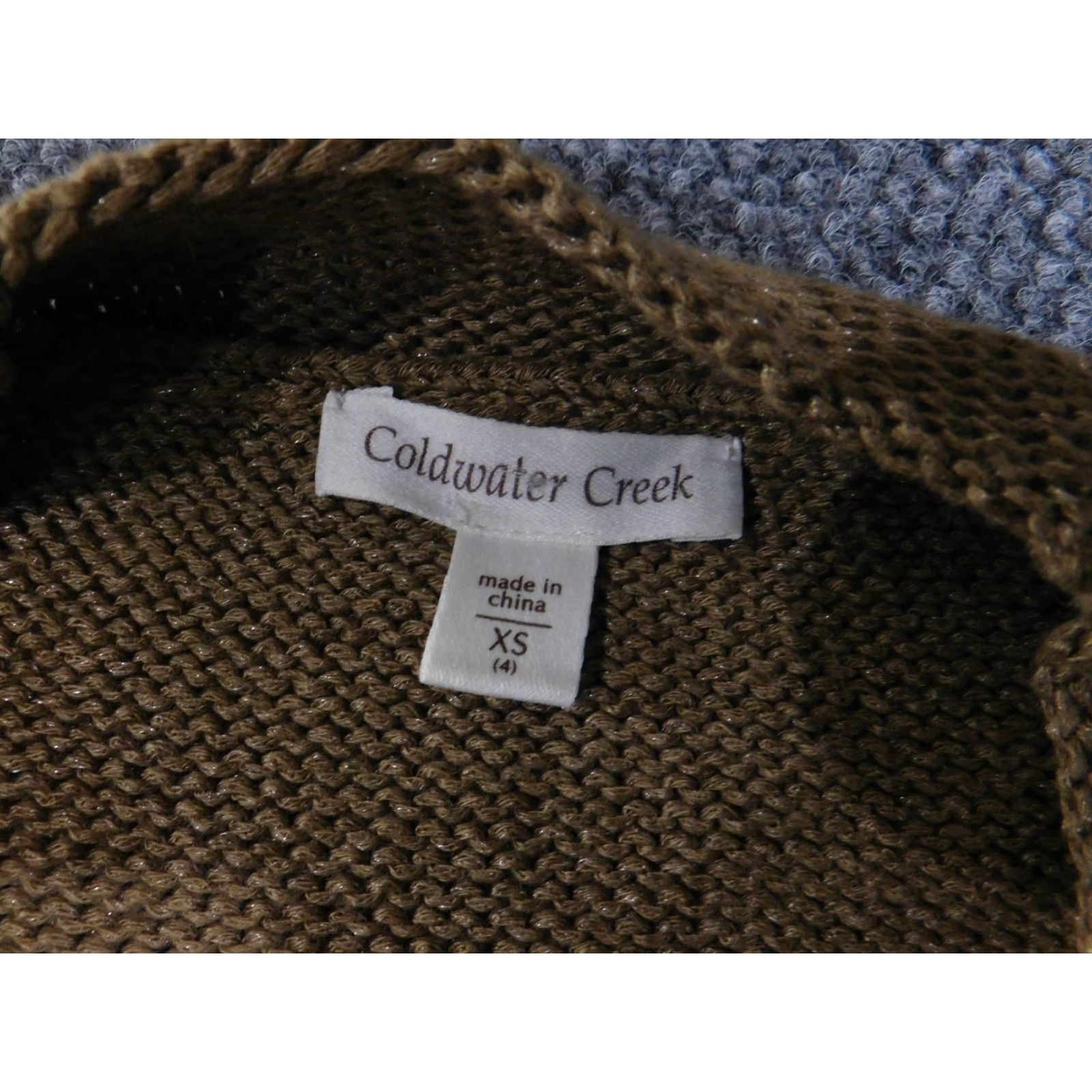 Coldwater Creek Coldwater Creek Sweater Cardigan Womens XS Brown Short Sleeve 3 Button Pockets Knit Lightweight Casual 86% Acrylic 14% Nylon Size XS / US 0-2 / IT 36-38 - 4 Thumbnail