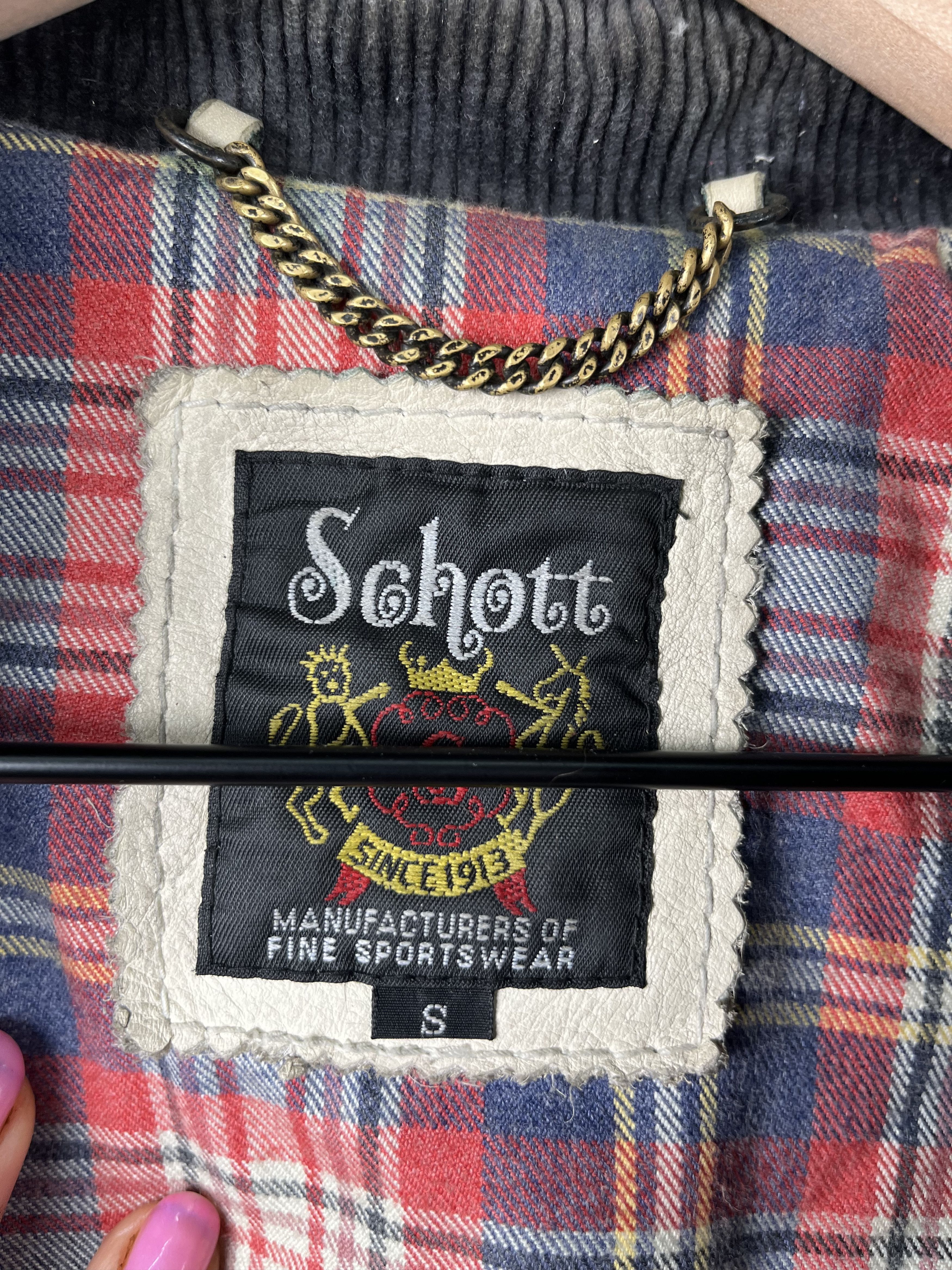 Schott Schott Leather Motocross Cafe Racer Jacket Size US S / EU 44-46 / 1 - 11 Thumbnail