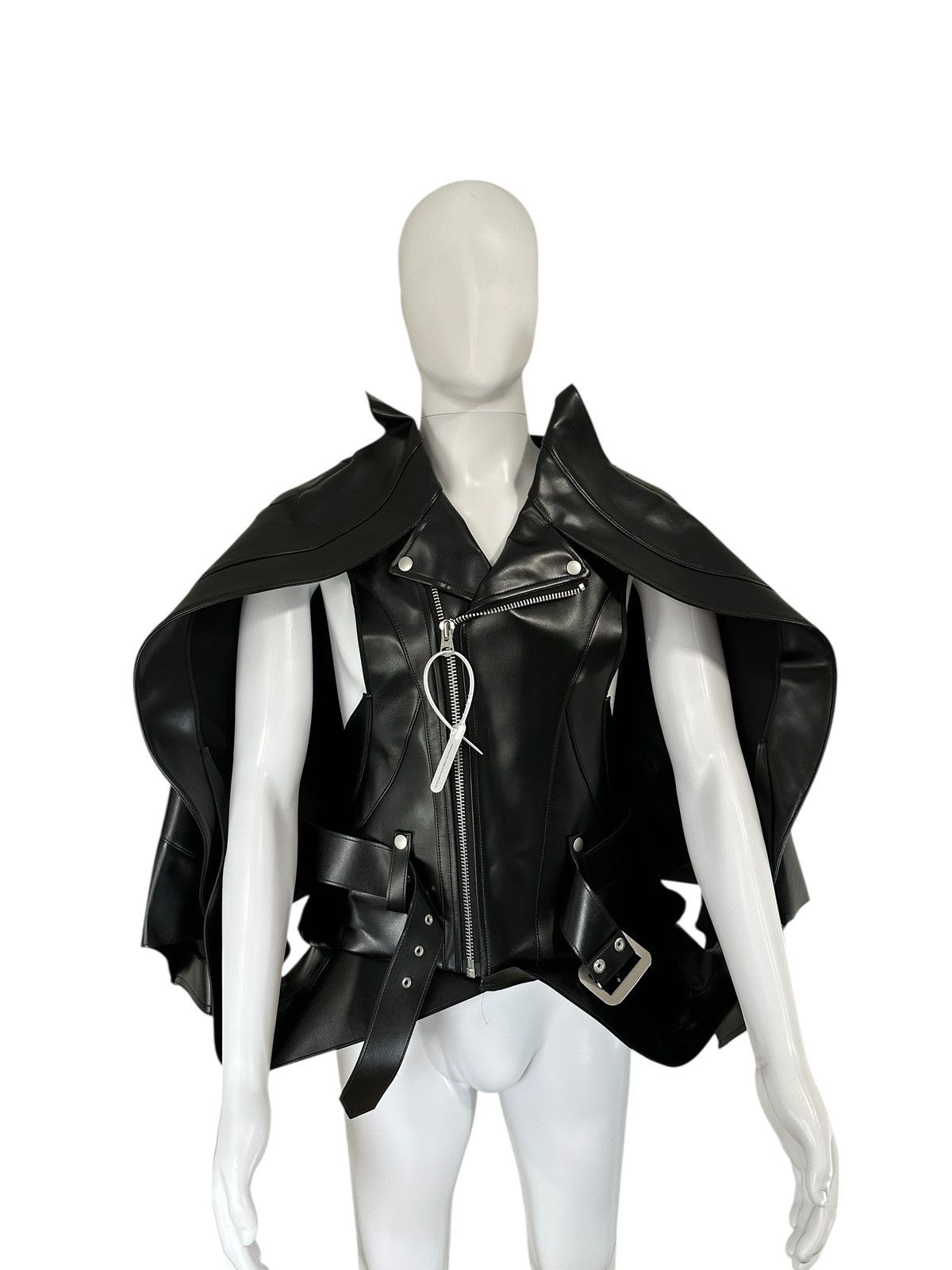 Junya Watanabe JUNYA WATANABE x CDG ASYMMETRICAL BIKER JACKET “BATMAN” 🦇 Size US S / EU 44-46 / 1 - 2 Thumbnail