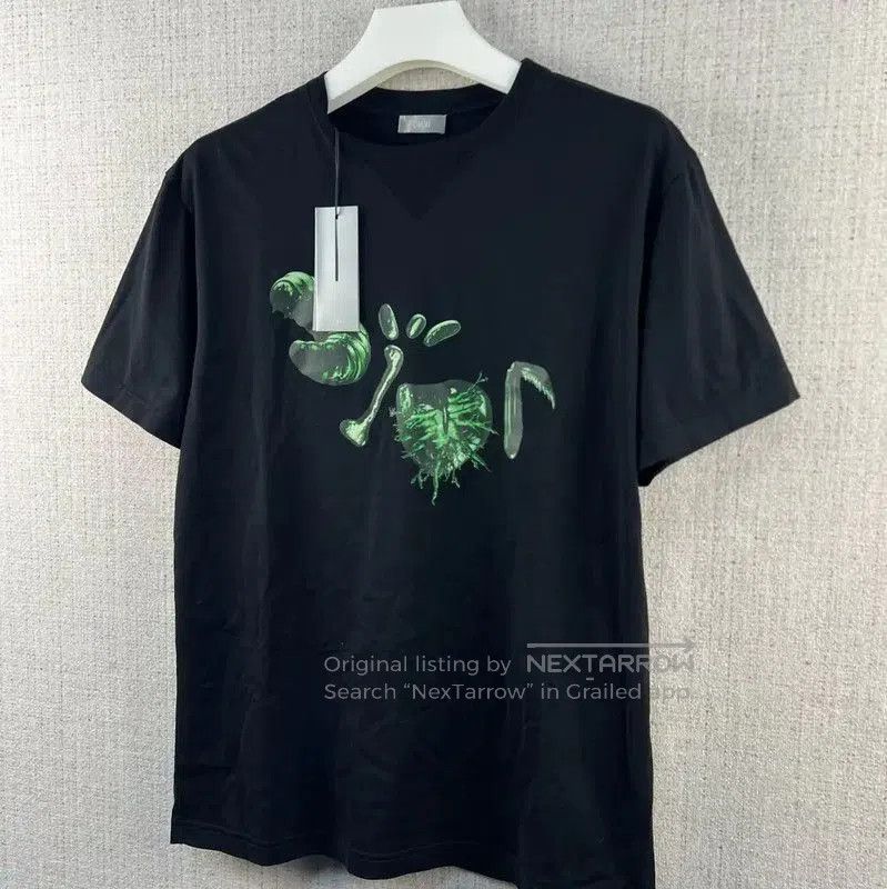 Dior Dior Men's Black Cotton Graphic T-Shirt . Size US M / EU 48-50 / 2 - 2 Thumbnail