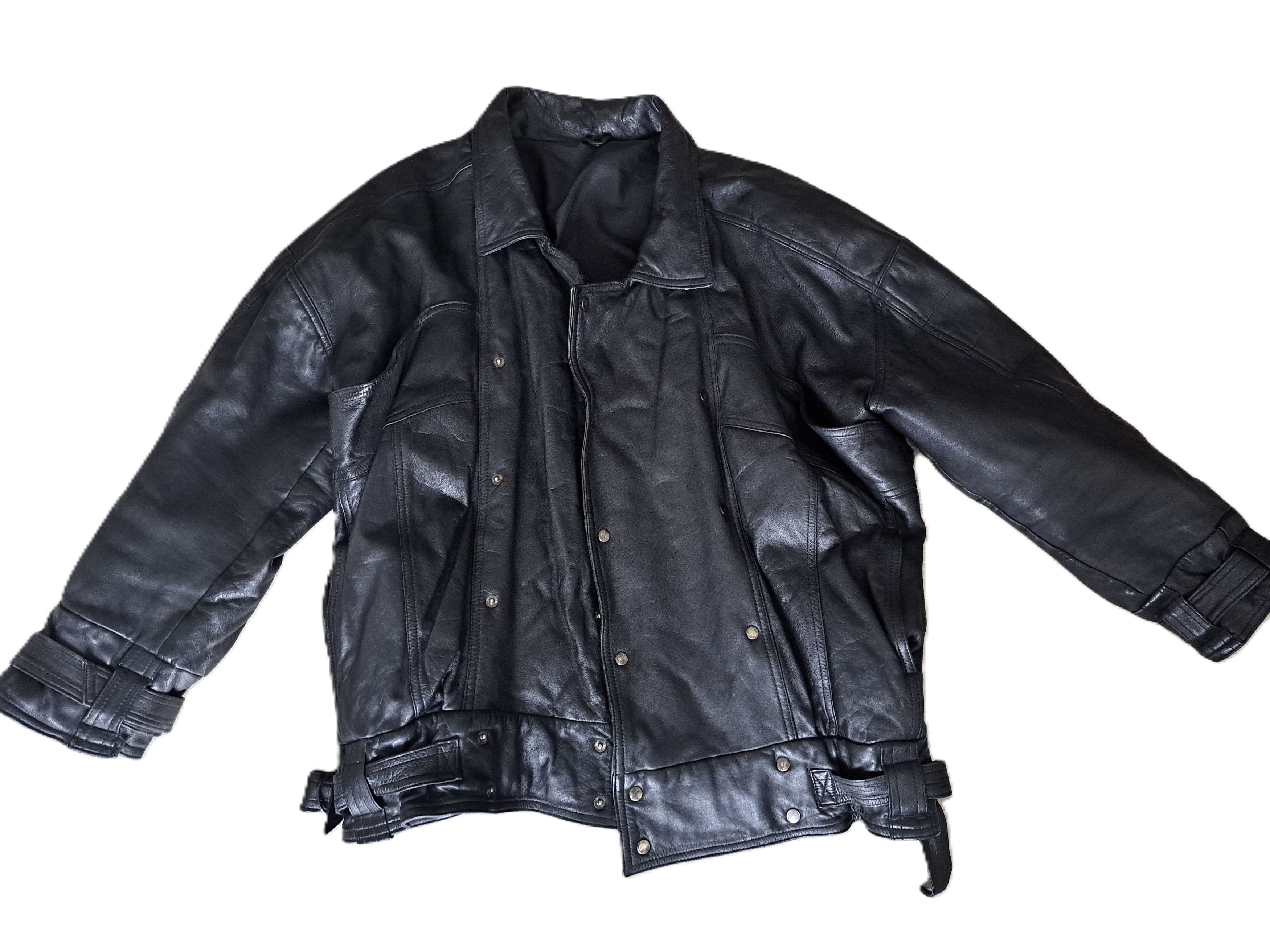 Other Oversized biker jacket made of genuine leather Size US L / EU 52-54 / 3 - 1 Thumbnail