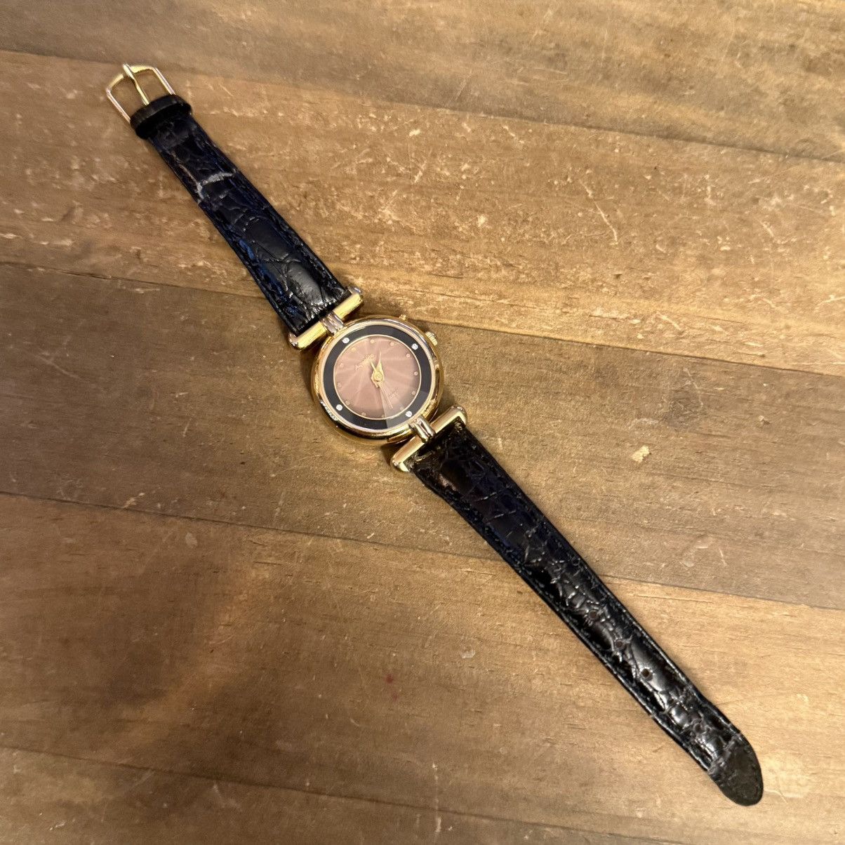 Vintage Vintage Aqualite leather watch Size ONE SIZE - 2 Thumbnail