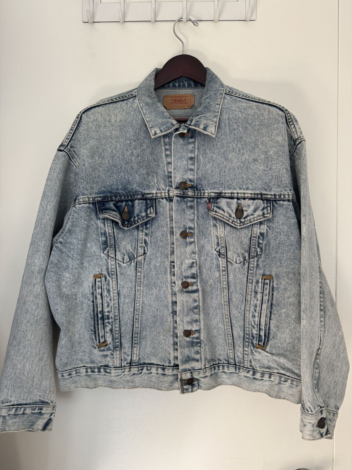 Levi's Levi’s 1980s Denim Trucker Jacket Size US L / EU 52-54 / 3 - 1 Thumbnail