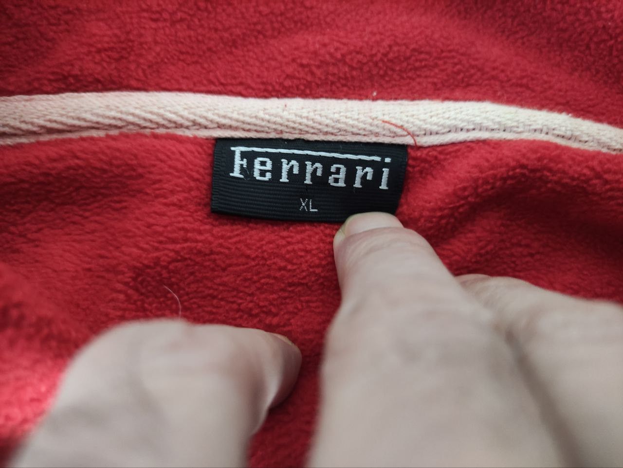 Ferrari Vintage Ferrari Racing Fleece Jacket Half Zip Size XL Size US XL / EU 56 / 4 - 4 Thumbnail
