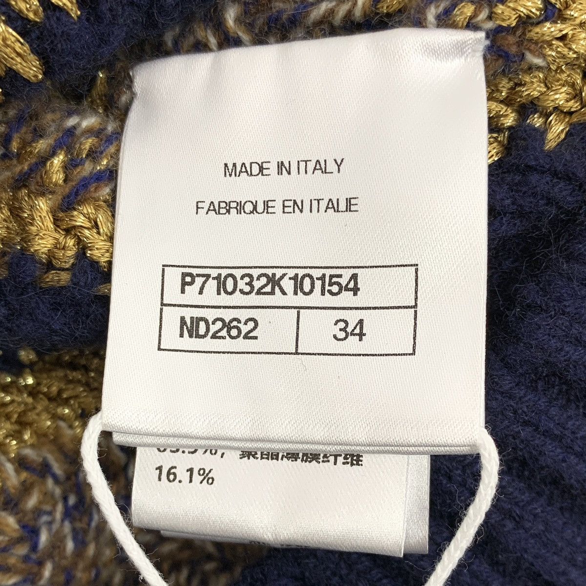 Chanel Chanel Geometric Logo Long Sleeve Knit Sweater K26WX Size XS / US 0-2 / IT 36-38 - 7 Thumbnail