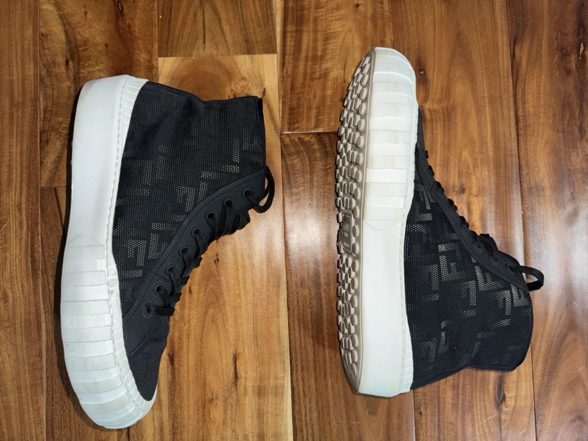 Fendi Fendi FF Monogram Zuca High top Sneakers Size US 10 / EU 43 - 1 Thumbnail