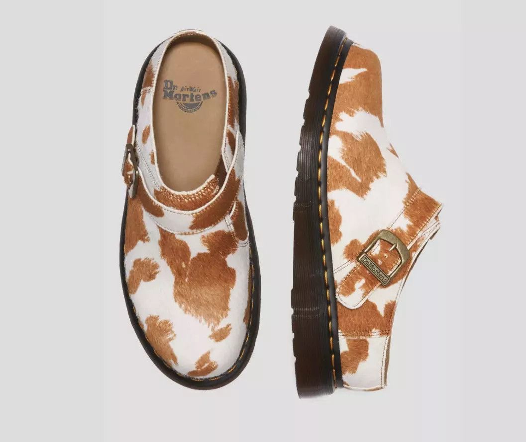 Dr. Martens DR. MARTENS ISHAM HAIR-ON COW PRINT SLINGBACK MULES Size US 10.5 / EU 43-44 - 4 Thumbnail