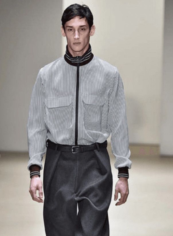 Jil Sander AW2015 Jil Sander Black & White Striped Light Zip-Up Jacket Size US M / EU 48-50 / 2 - 2 Thumbnail