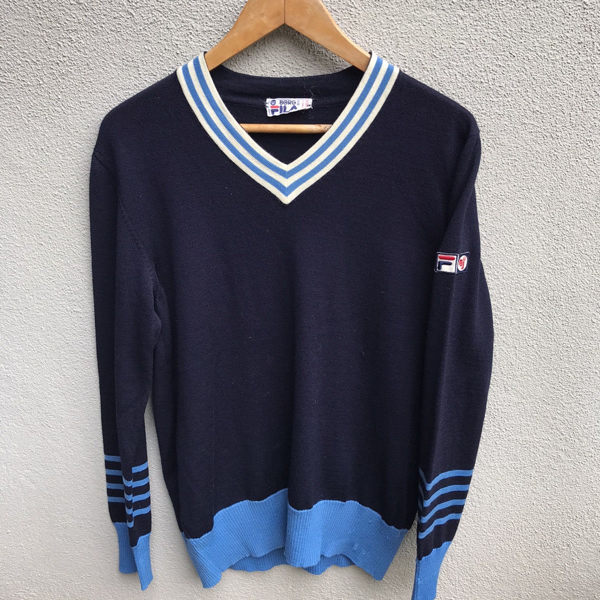 Fila Vintage FILA BJ italy bjorn borg jumper knitwear Size US M / EU 48-50 / 2 - 2 Thumbnail