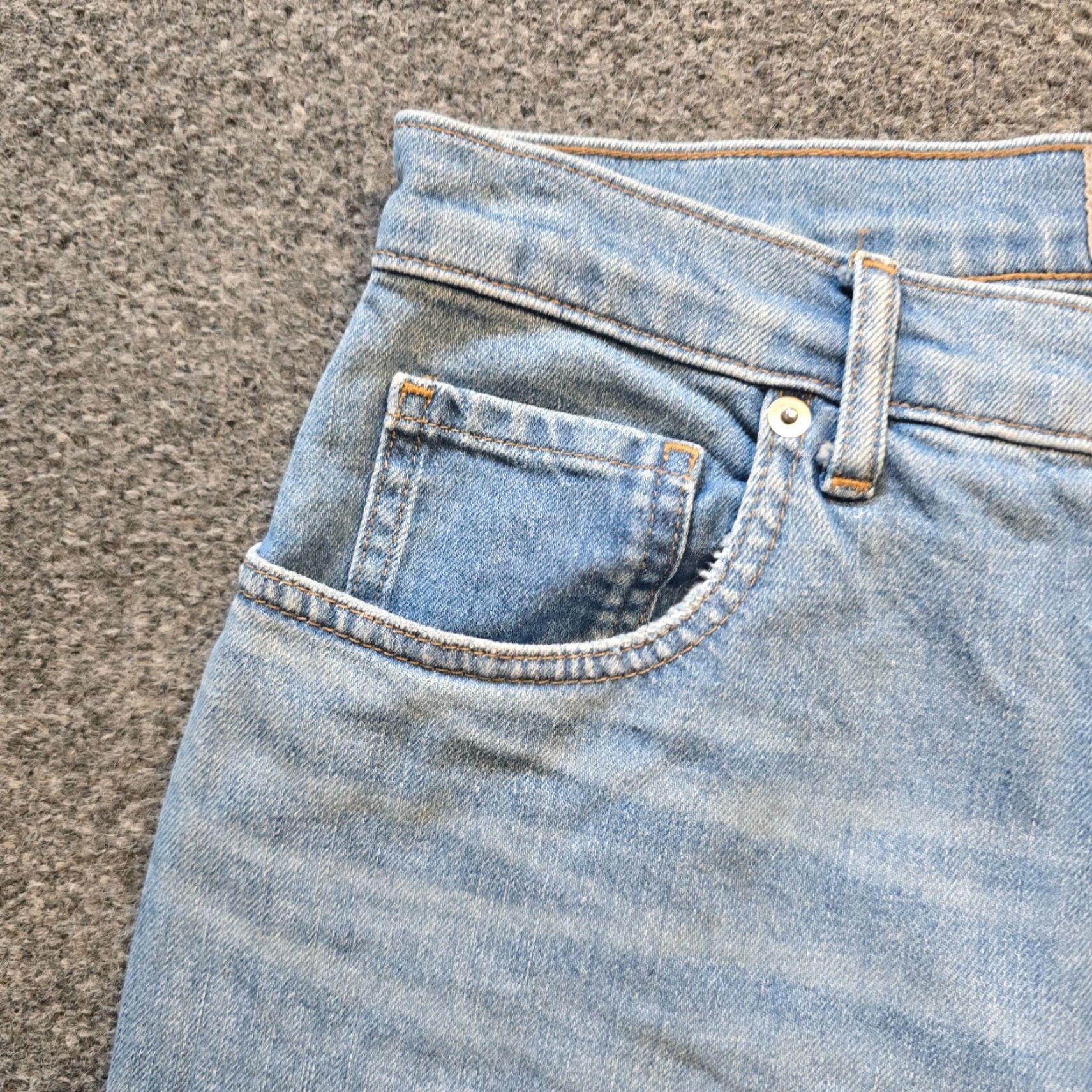 Everlane Everlane Jeans Women High Rise Cheeky Tapered Leg Denim Cropped Blue 28 Regular Inseam 27 90s Distressed—Capable Capsule Basic Size 28" / US 6 / IT 42 - 3 Thumbnail