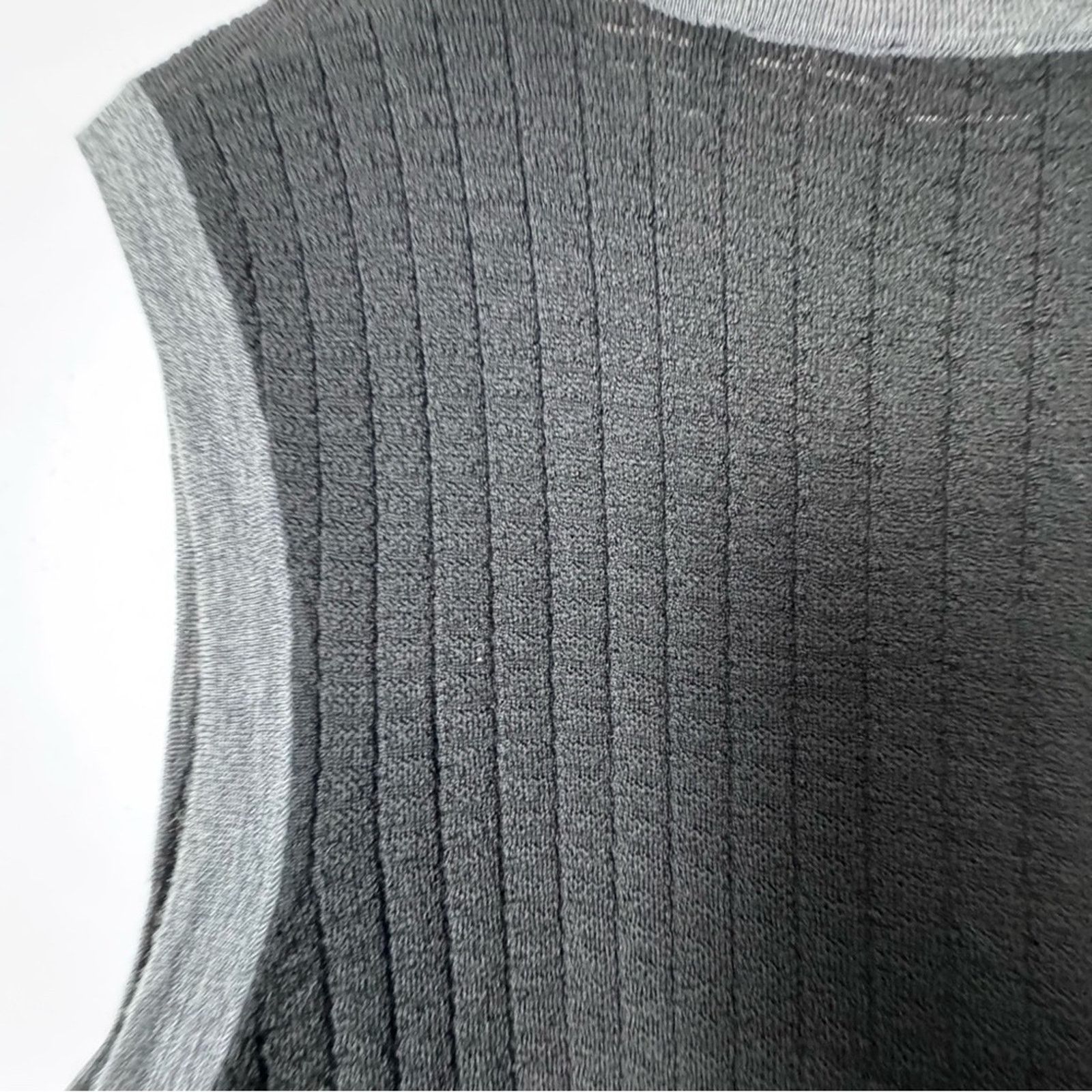 Murano Murano Black Grey Marino Wool Sweater Vest Men’s Size Large Size US L / EU 52-54 / 3 - 12 Thumbnail