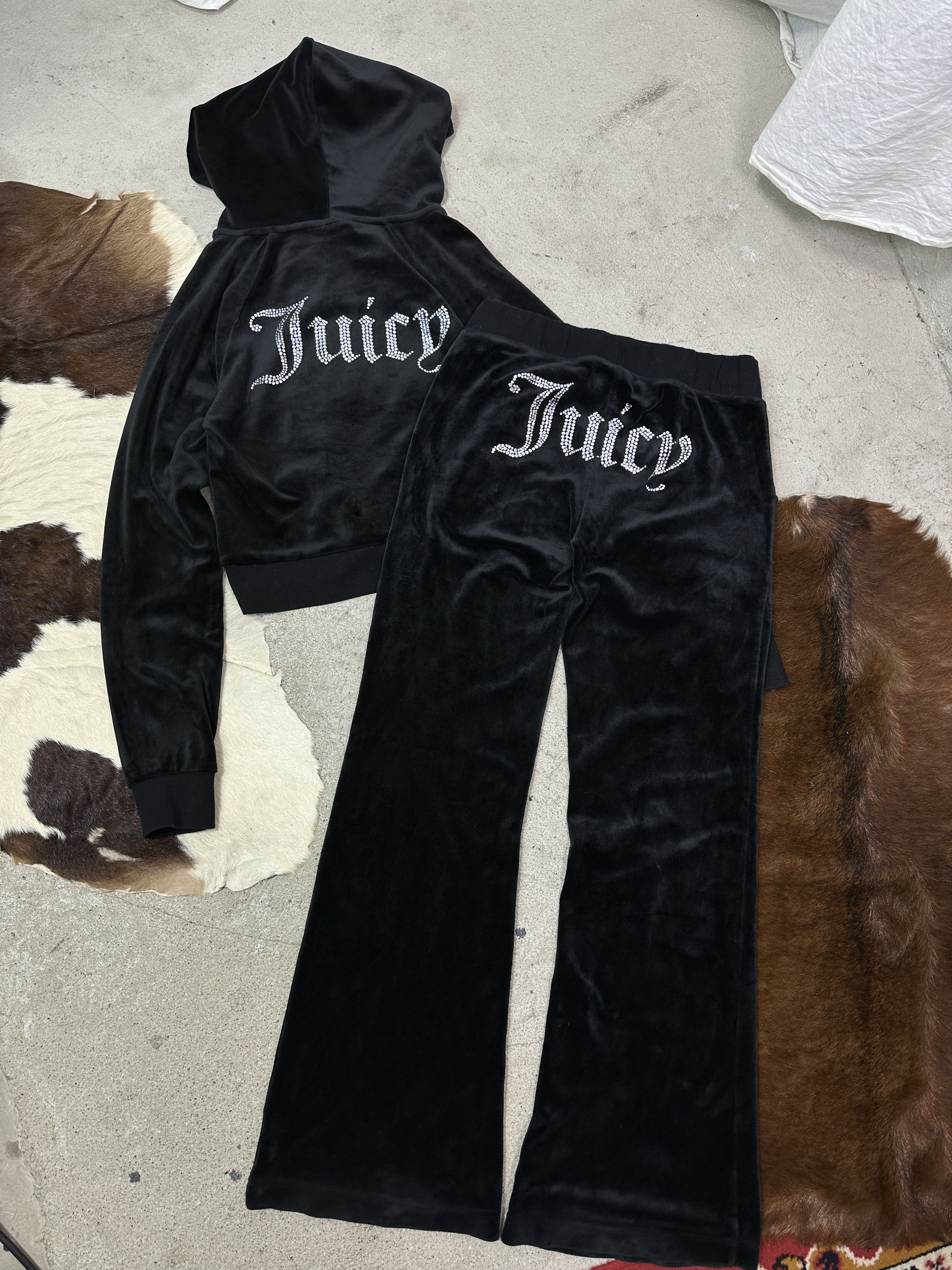 Juicy Couture Vintage Velvet Sporty Juicy Couture Tracksuit Set Y2K Size 25" / US 0 / IT 36 - 2 Thumbnail