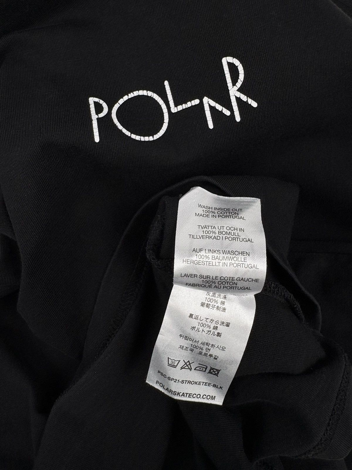 Polar Skate Co. Men's Polar Stroke Big Logo Black Print Short Sleeve T-Shirt Size US M / EU 48-50 / 2 - 12 Thumbnail