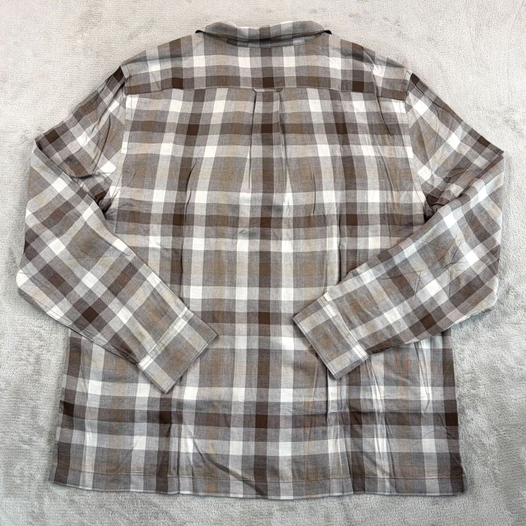 Todd Snyder Todd Snyder Rayon Plaid Field Shirt Men 2XL Classic Fit NWT Brown Veco/Viscose Button-Up Collar Shirt Size US XXL / EU 58 / 5 - 6 Thumbnail