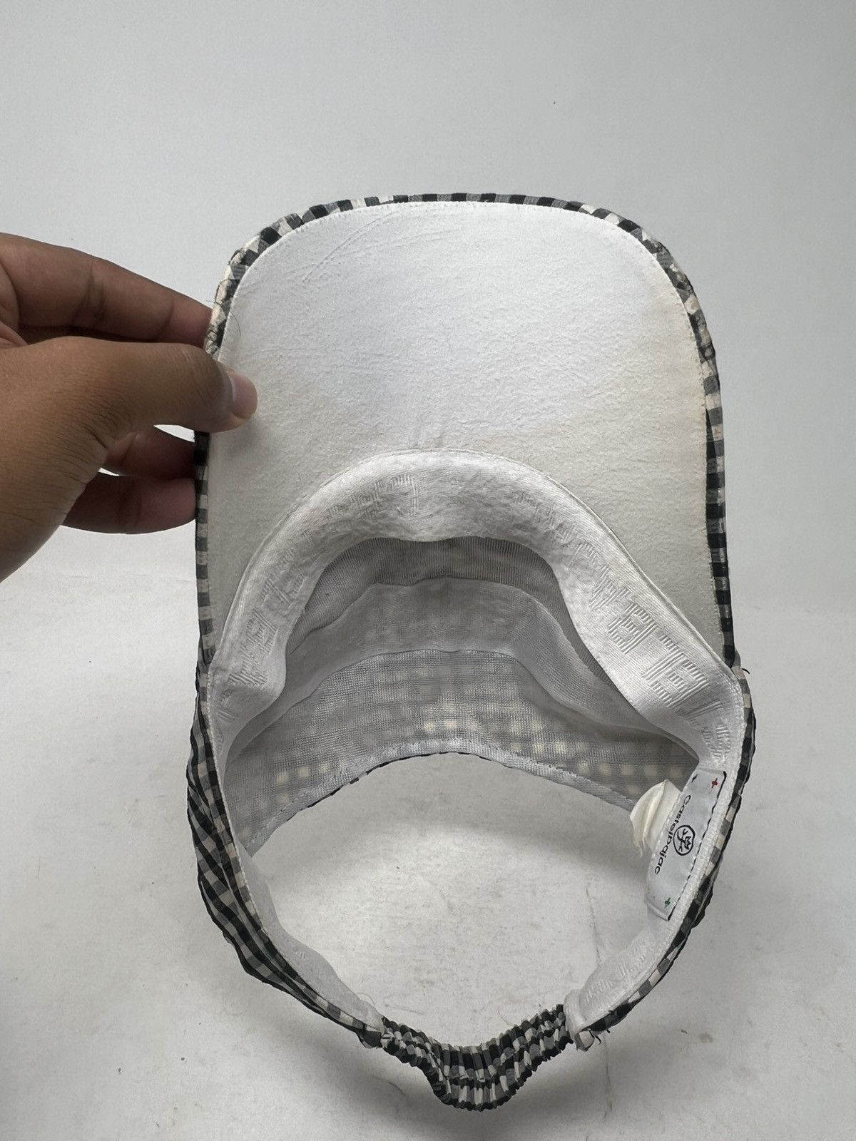 Jean Charles De Castelbajac Jean Charles de Castelbajac Gingham Visor Hat Size ONE SIZE - 6 Thumbnail
