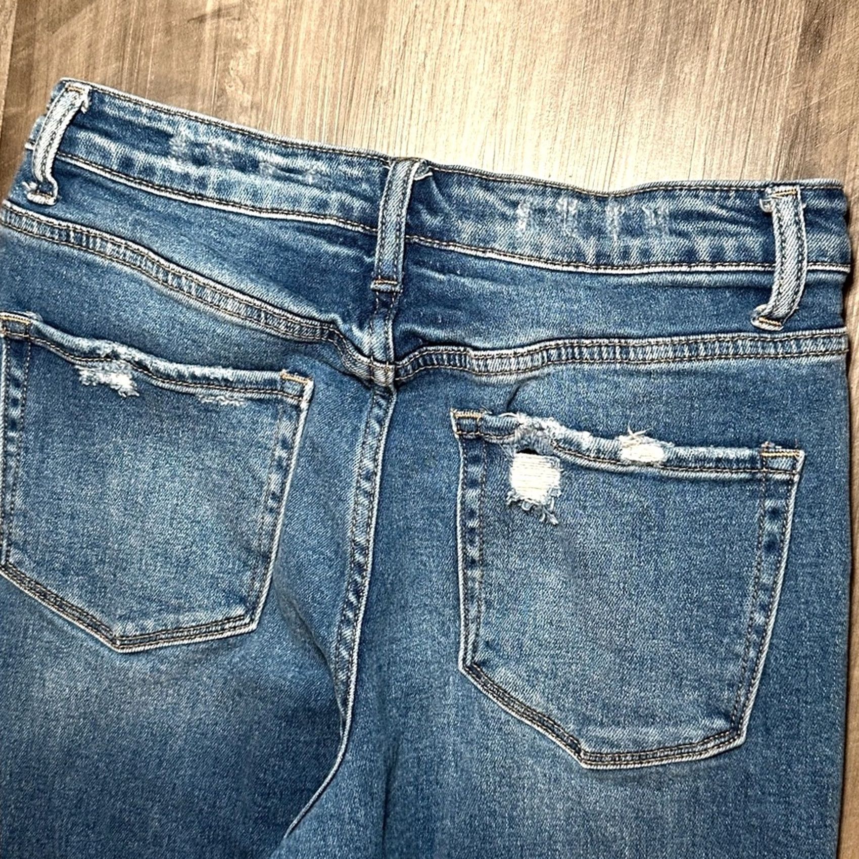 Vintage VERVET BY FLYING MONKEY Vervet Blue Fading Whiskering High Rise Skinny Jeans 27 Ladies Womens Jeans 27 Blue Skinny Vintage 90s Style Size 27" / US 4 / IT 40 - 4 Thumbnail