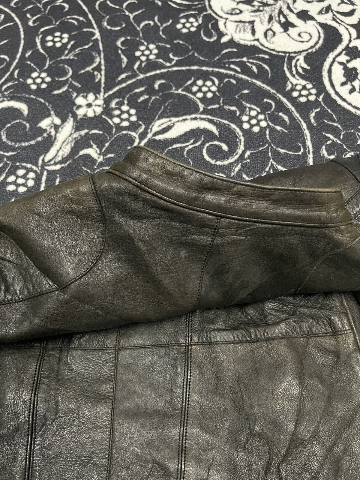 VINTAGE CHRISTIAN PEAU GOAT LEATHER BIKER JACKET