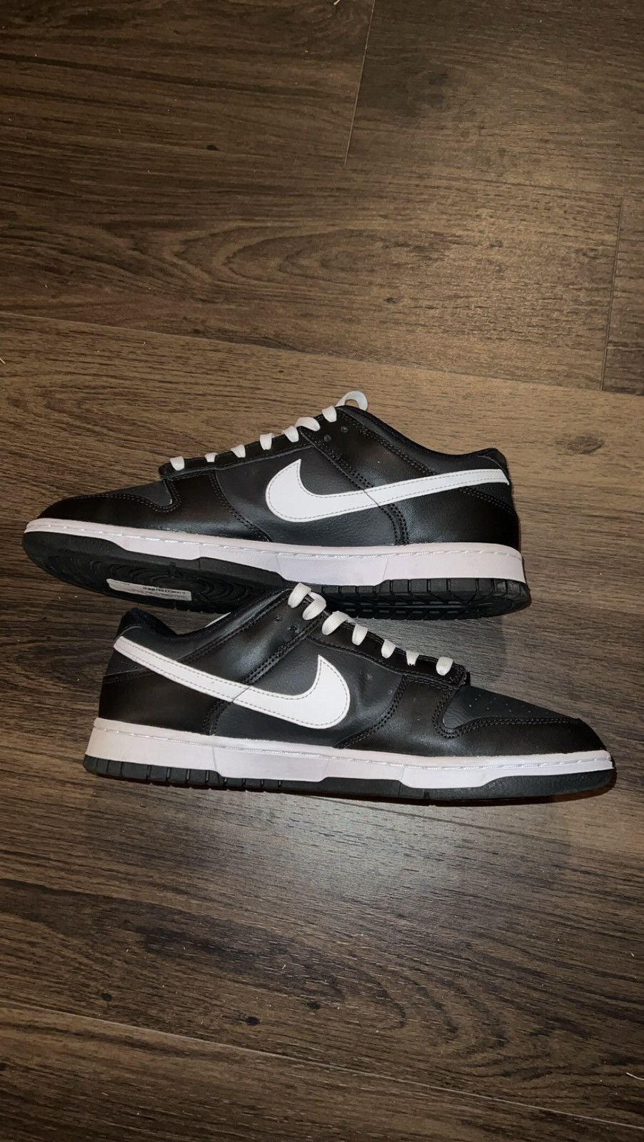 Nike Nike Dunk Low Black White Size US 11 / EU 44 - 2 Thumbnail